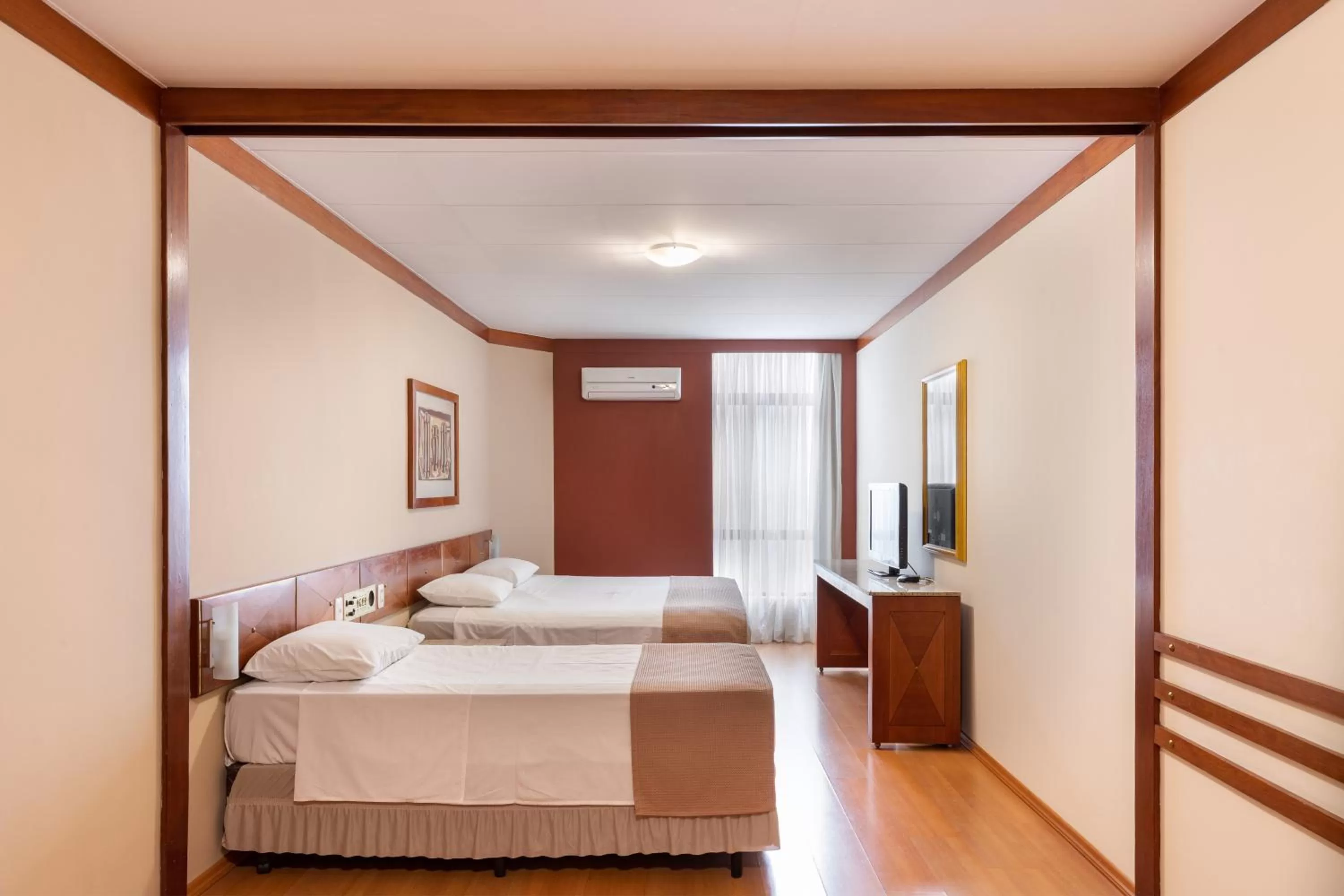 Bed in Hotel Crystal