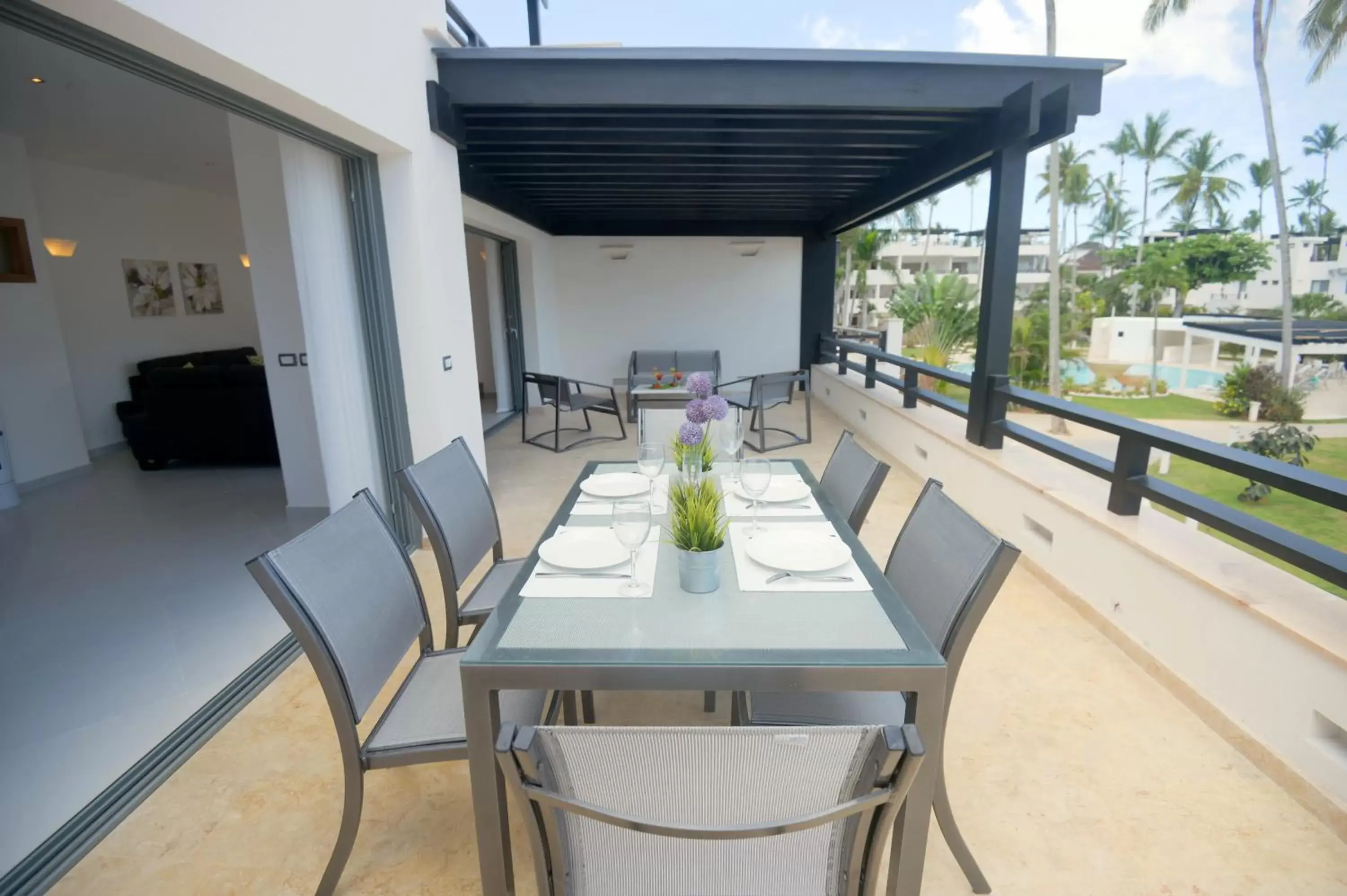 Balcony/Terrace in Aligio Apart-hotel & Spa - Las Terrenas