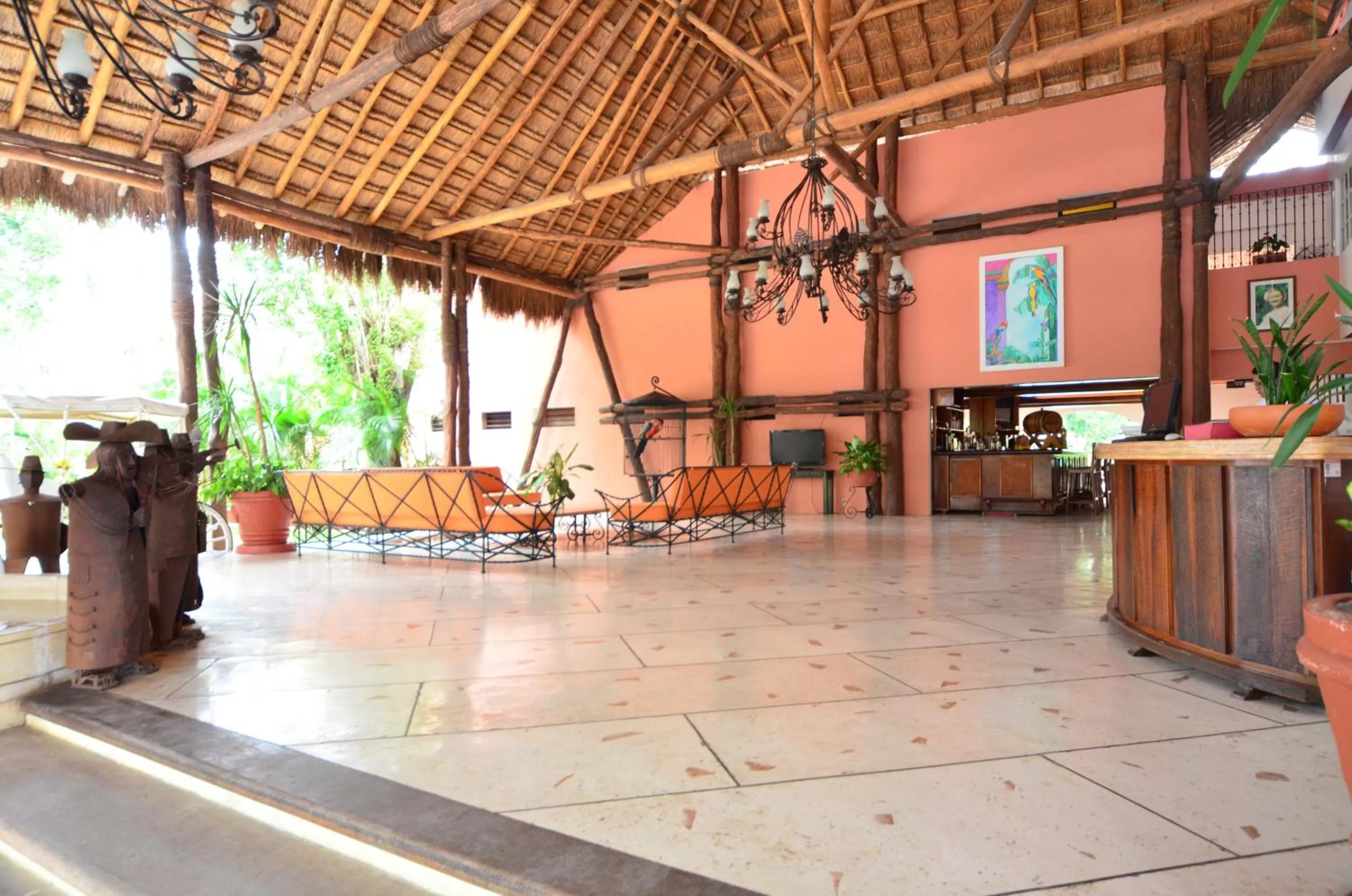 Lobby or reception in Hotel Chichen Itza