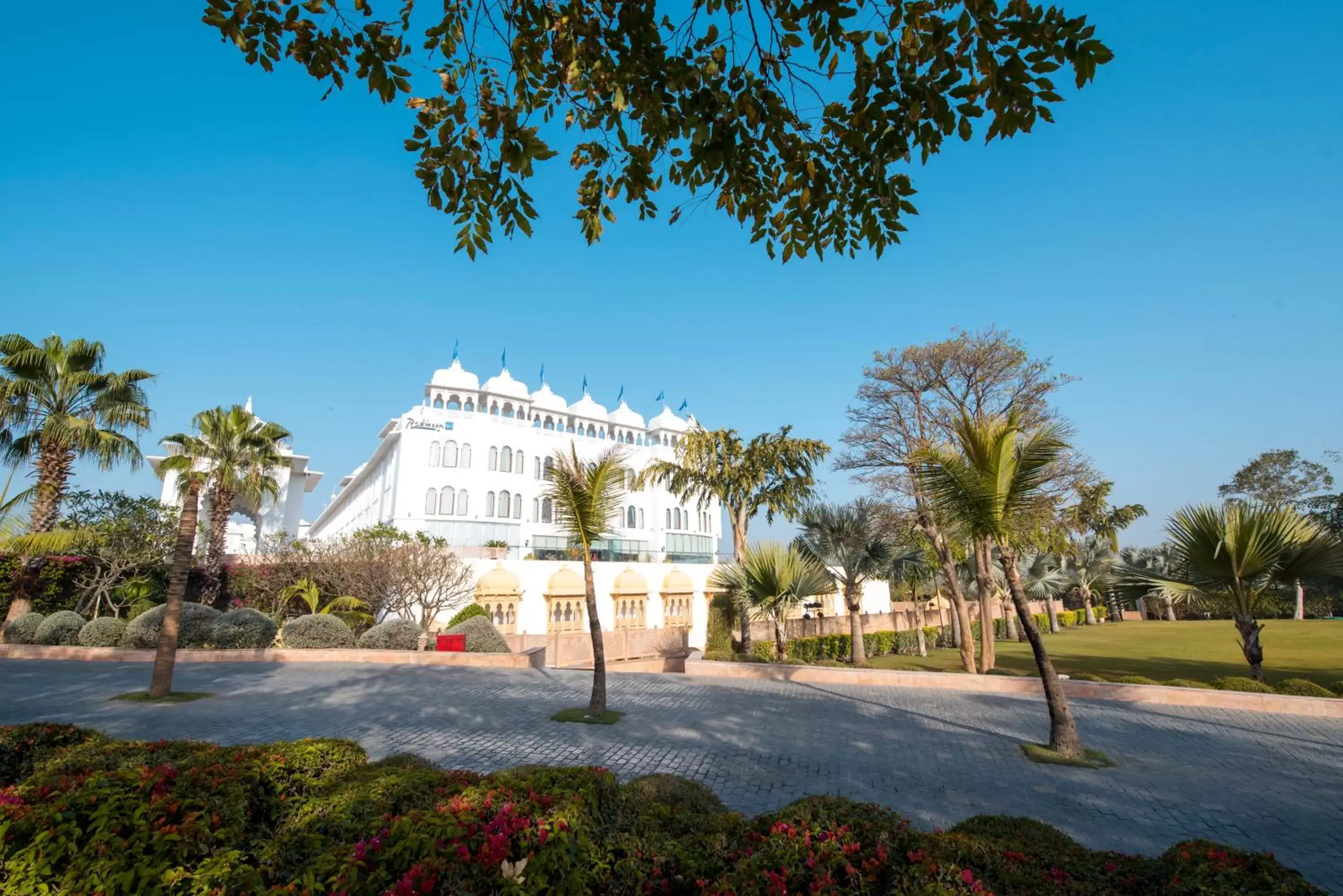 Facade/entrance, Property Building in Radisson Blu Udaipur Palace Resort & Spa