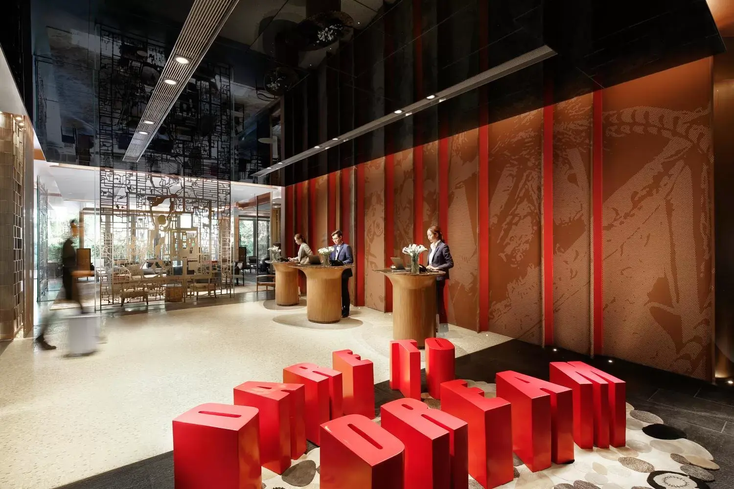 Lobby or reception in Artyzen Habitat Dongzhimen Beijing Lobby or reception in Artyzen Habitat Dongzhimen Beijing