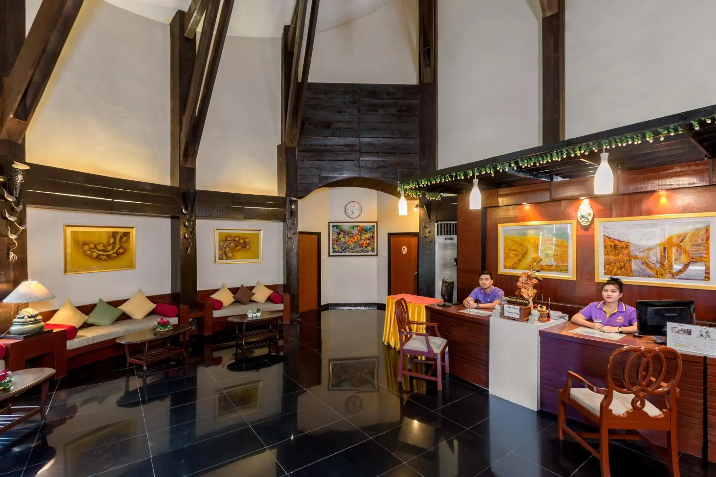 Lobby or reception in Ao Nang Timber House Lobby or reception in Ao Nang Timber House