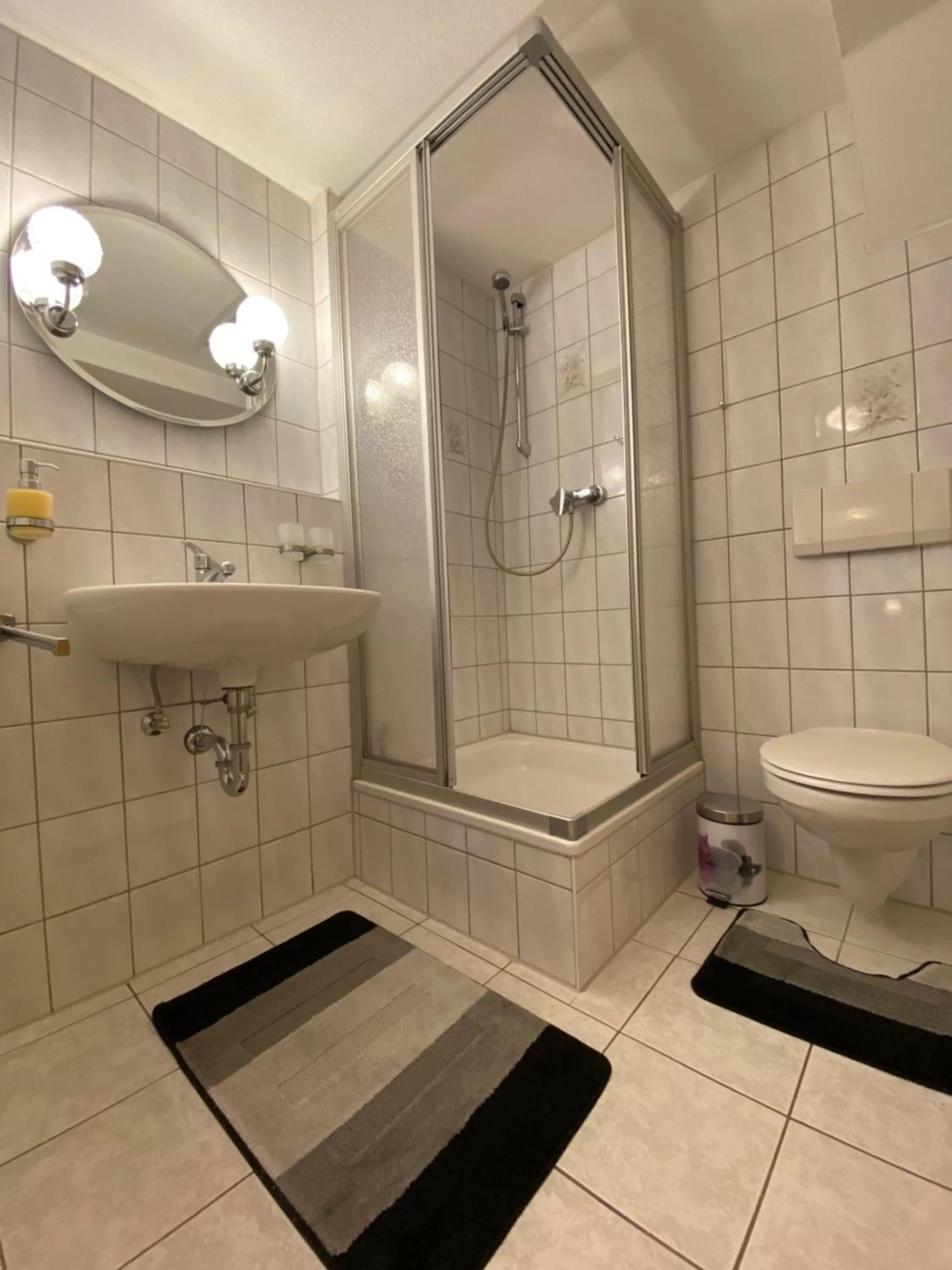 Shower in Hotel Bielatal