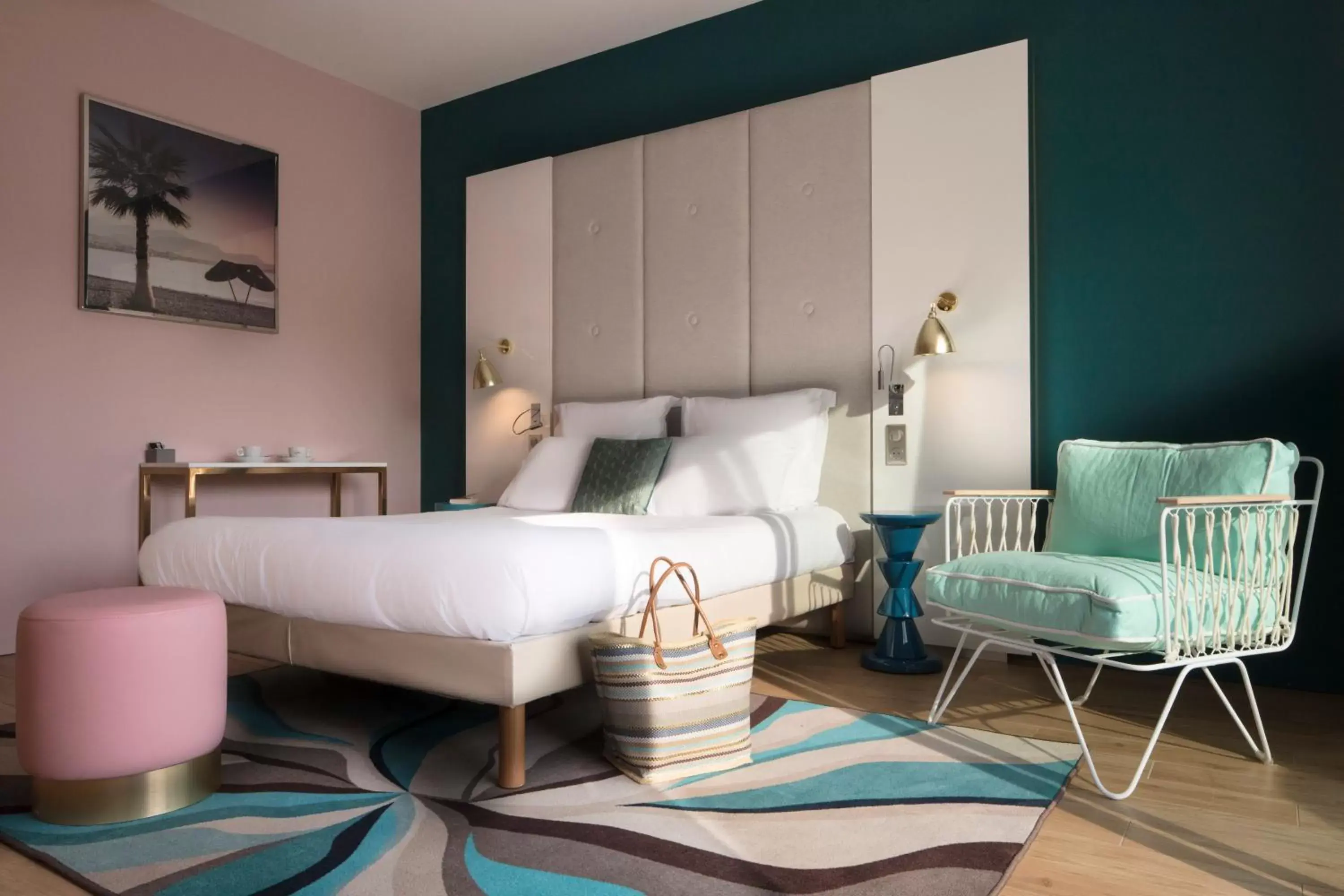 Bed in Mercure Villeneuve Loubet Plage Bed in Mercure Villeneuve Loubet Plage