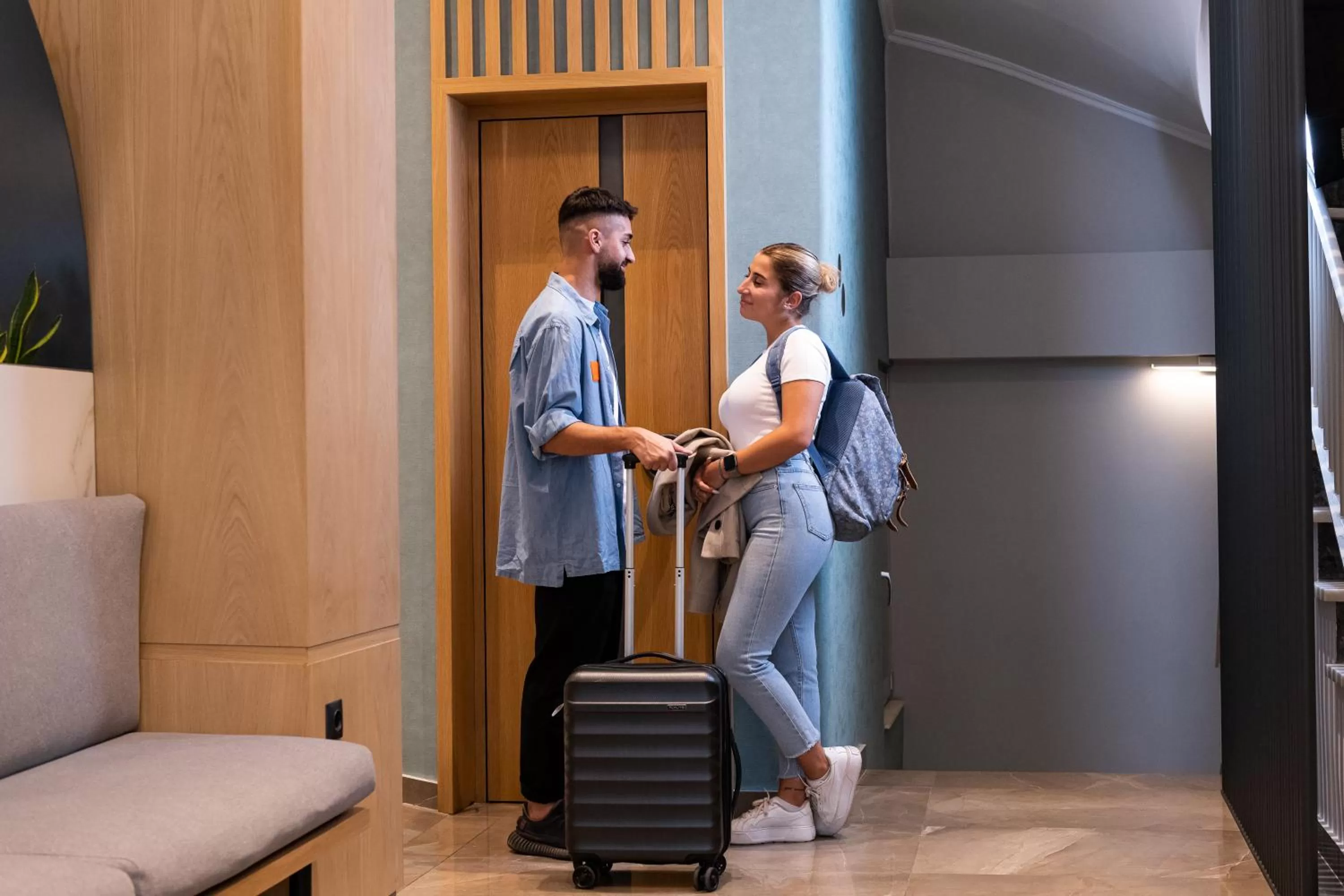 elevator in Enattica Suites