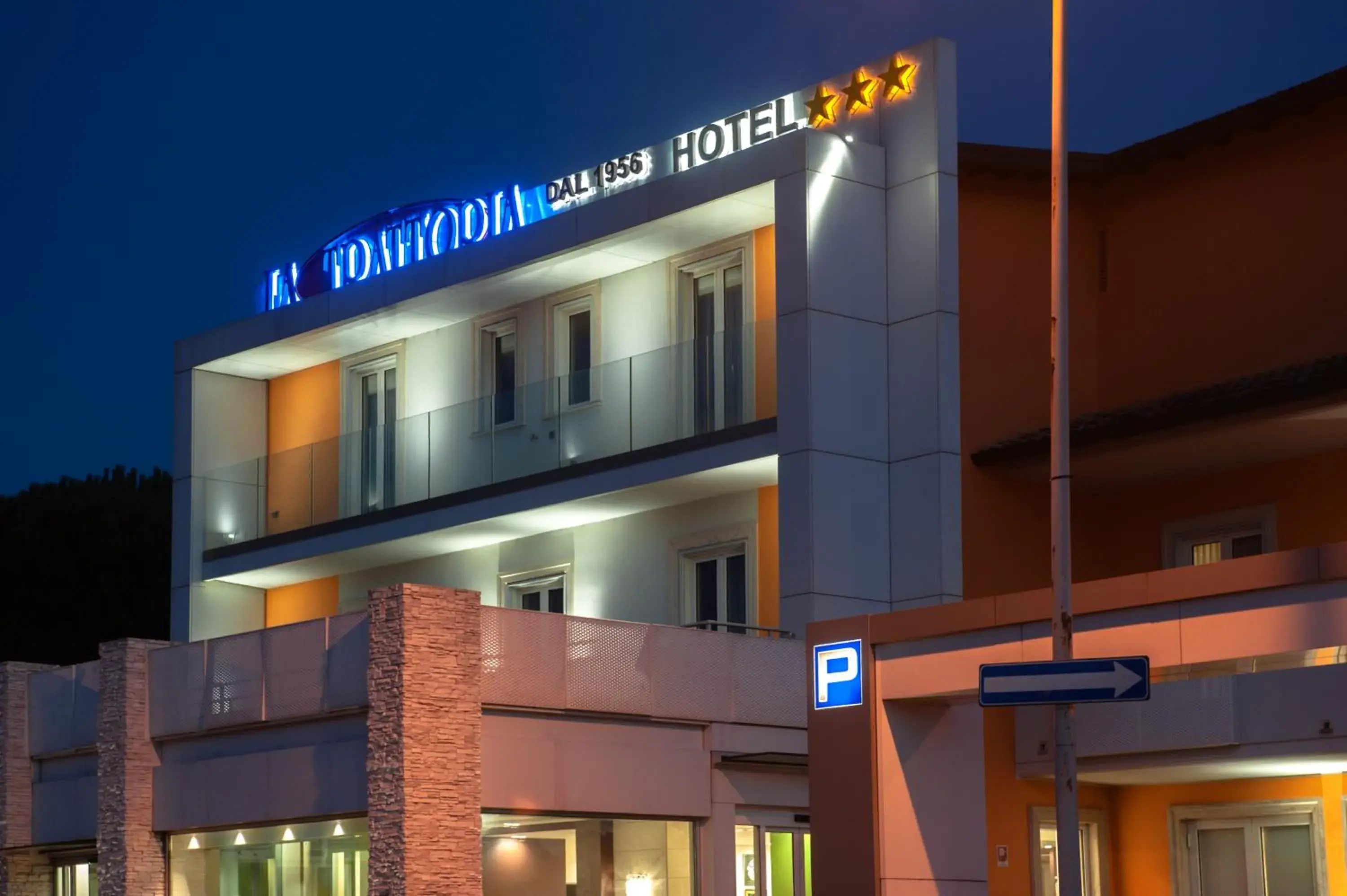 Night, Property Building in Hotel Testani Frosinone