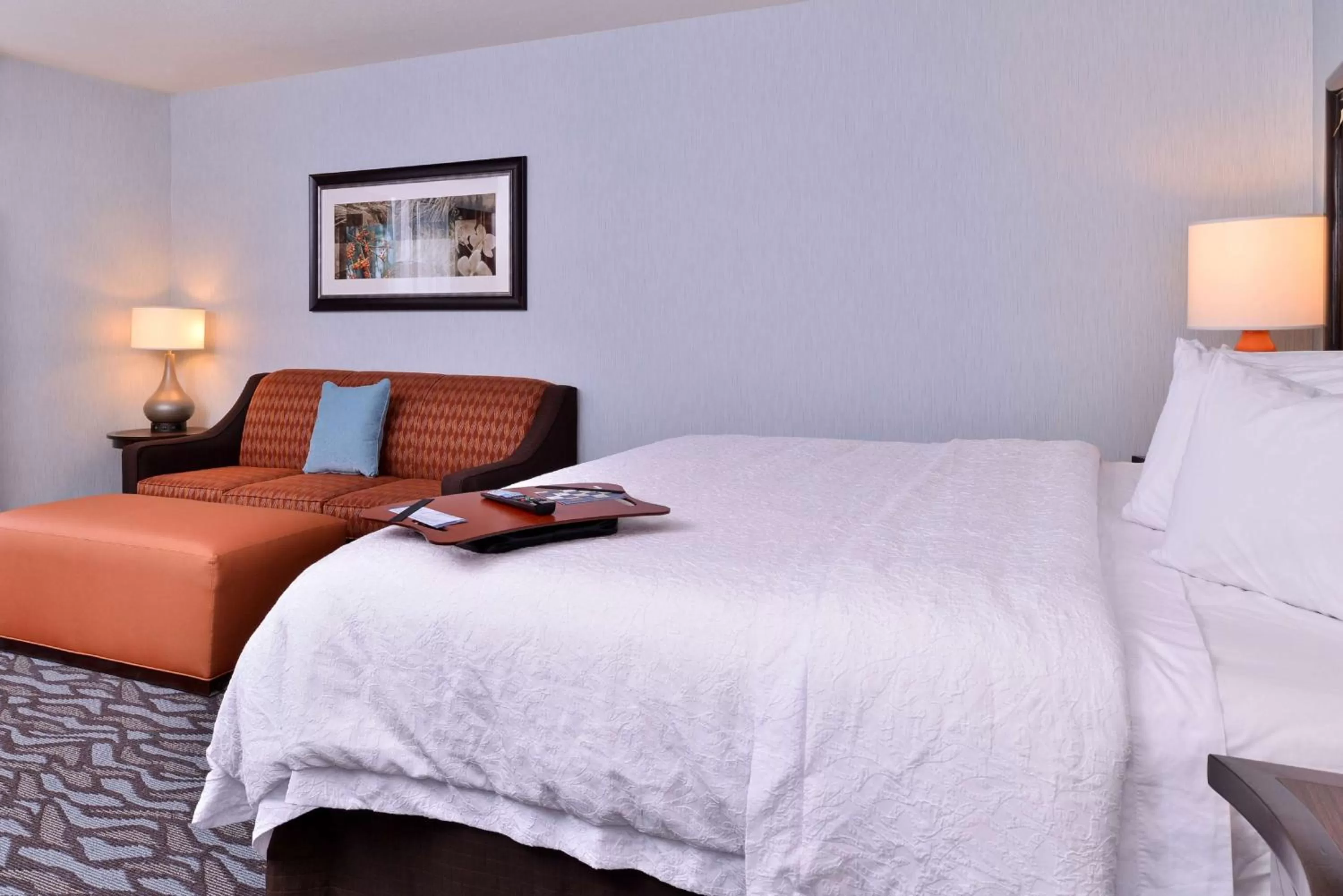 Bed in Hampton Inn Rome