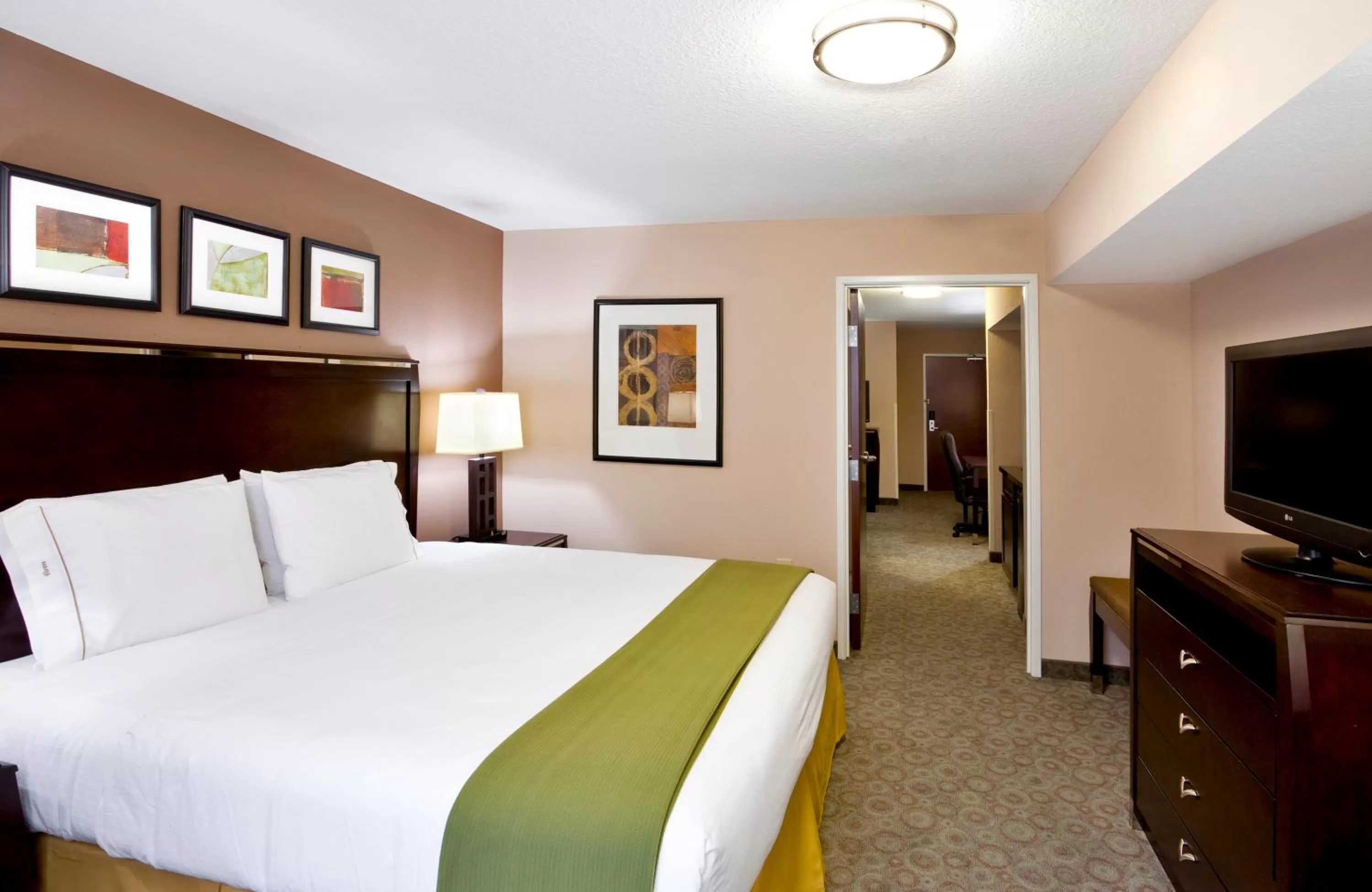 One-Bedroom King Suite with Accessible Roll-In Shower in Holiday Inn Express Hotel & Suites Van Wert, an IHG Hotel