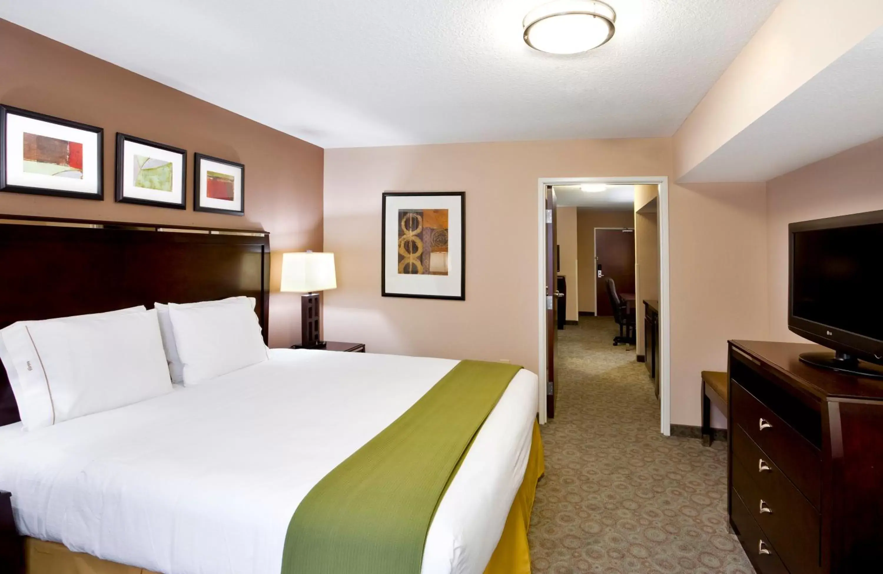 One-Bedroom King Suite with Accessible Roll-In Shower in Holiday Inn Express Hotel & Suites Van Wert, an IHG Hotel One-Bedroom King Suite with Accessible Roll-In Shower in Holiday Inn Express Hotel & Suites Van Wert, an IHG Hotel