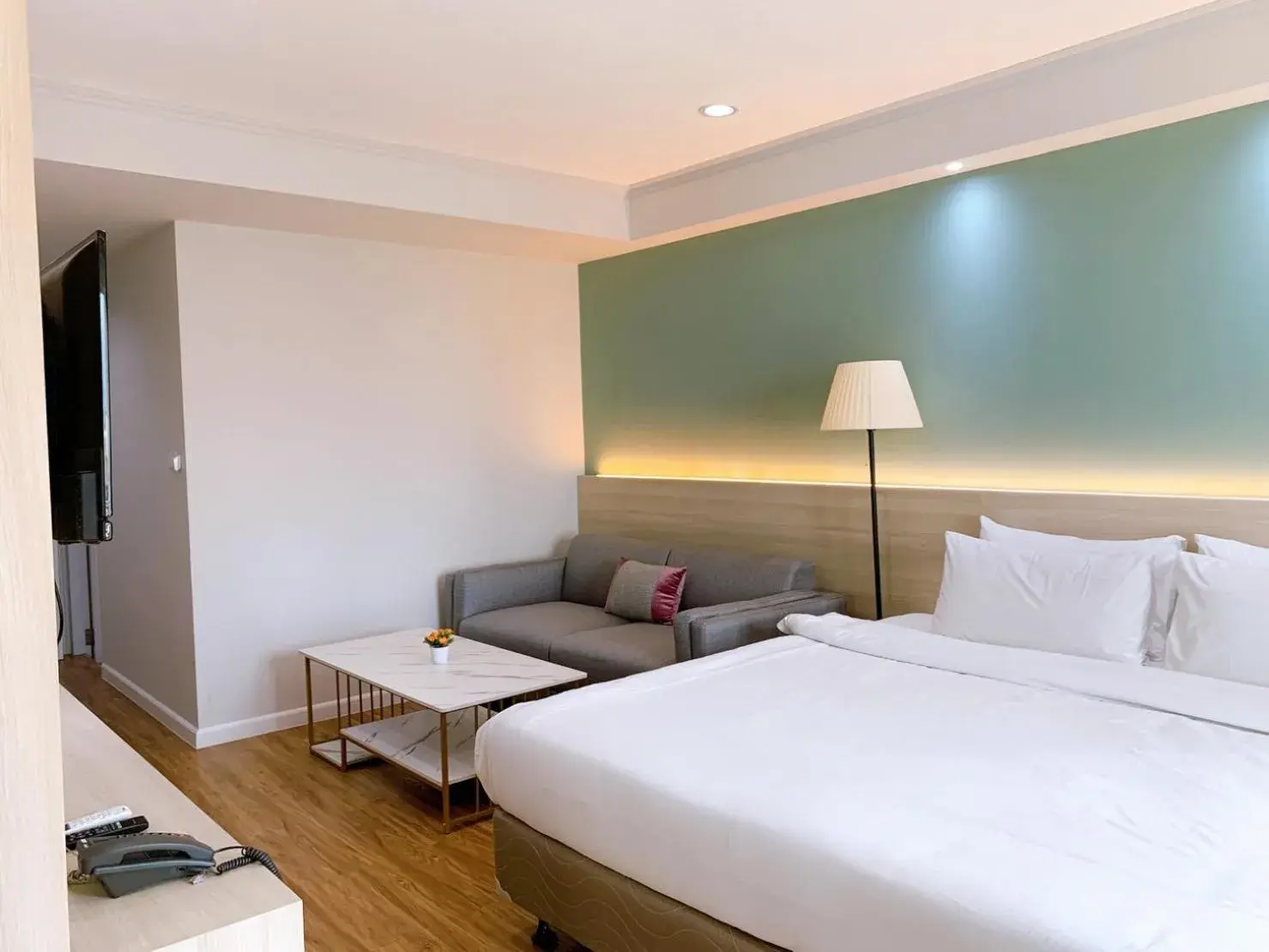 Living room, Bed in Miloft Sathorn Hotel - SHA Plus Certified