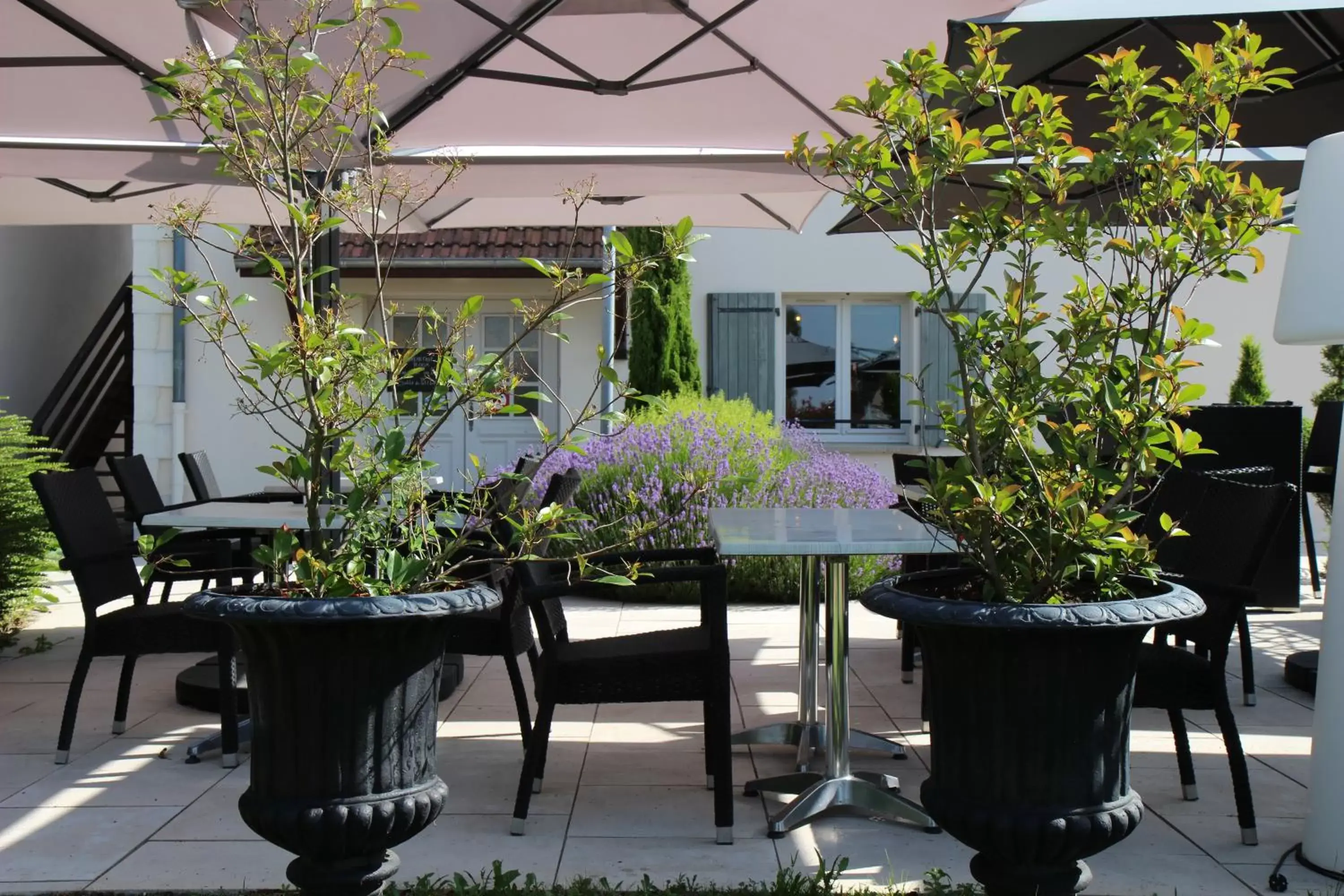 Patio in Hôtel Le Clos Badan