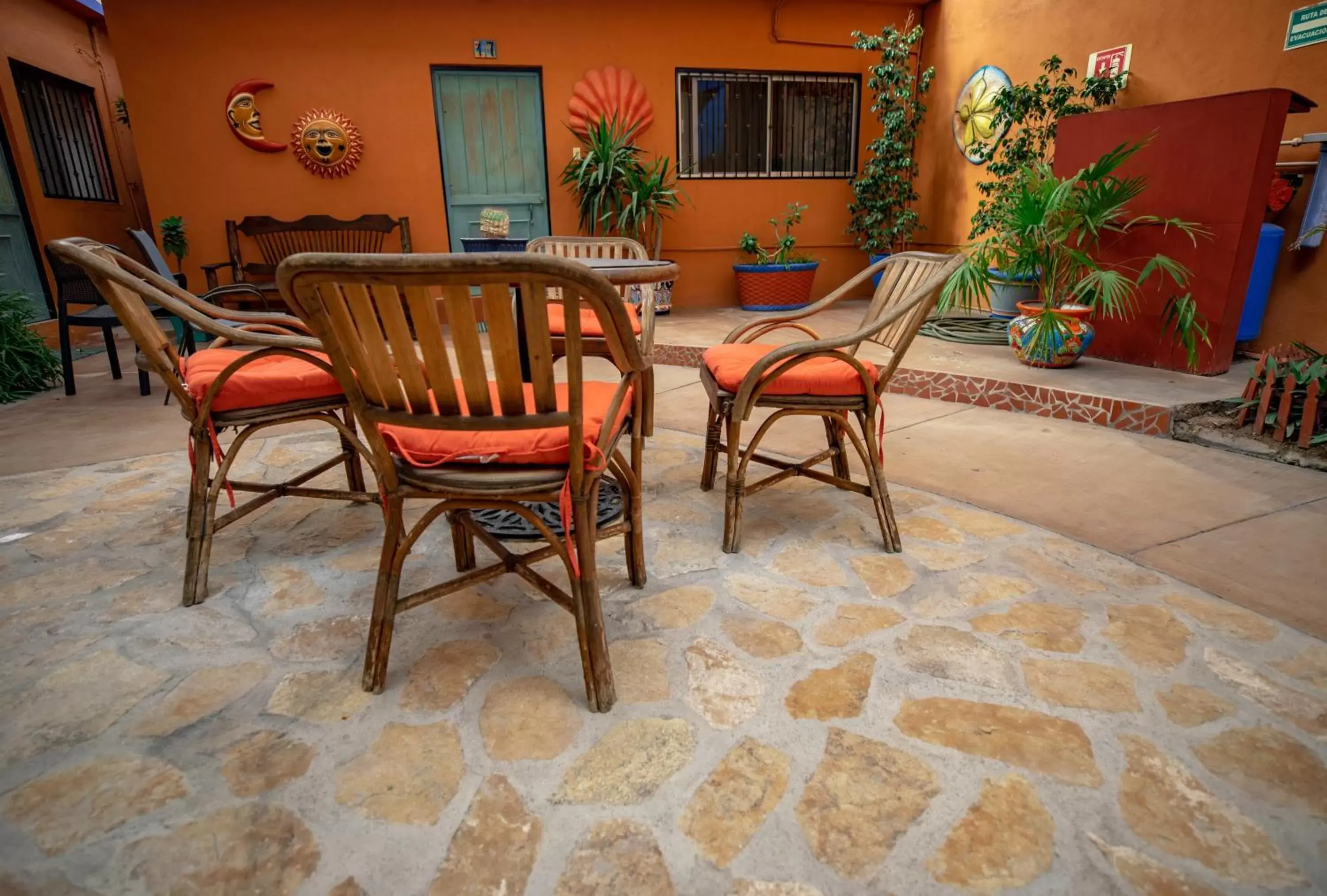 Patio in Hotel Posada Luna Sol