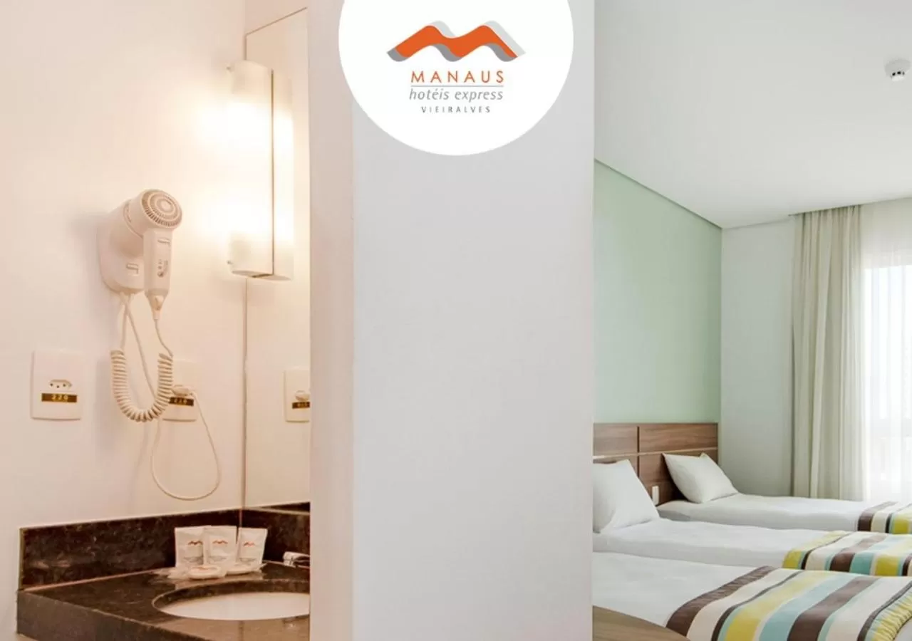 Bedroom, Bed in Express Vieiralves