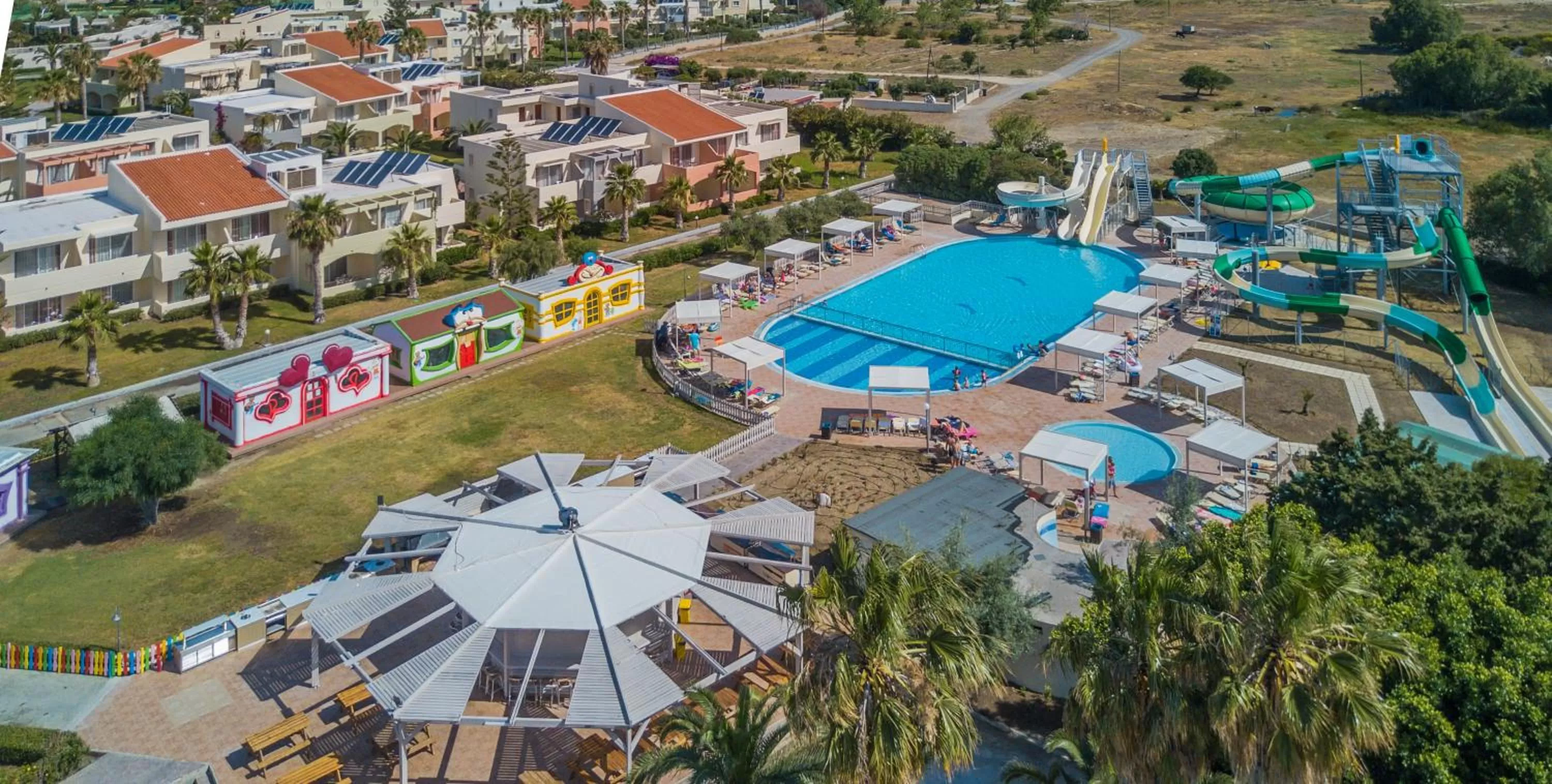Aqua park in Kipriotis Village Resort