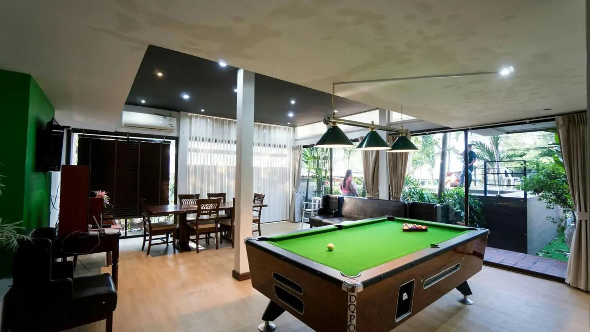 Living room, Billiards in Villa Navin