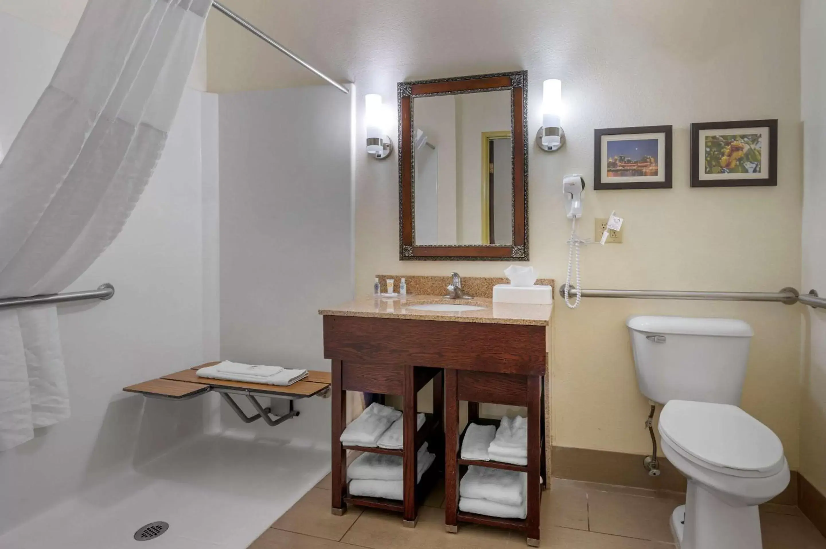 Bathroom in Comfort Suites Miamisburg - Dayton South