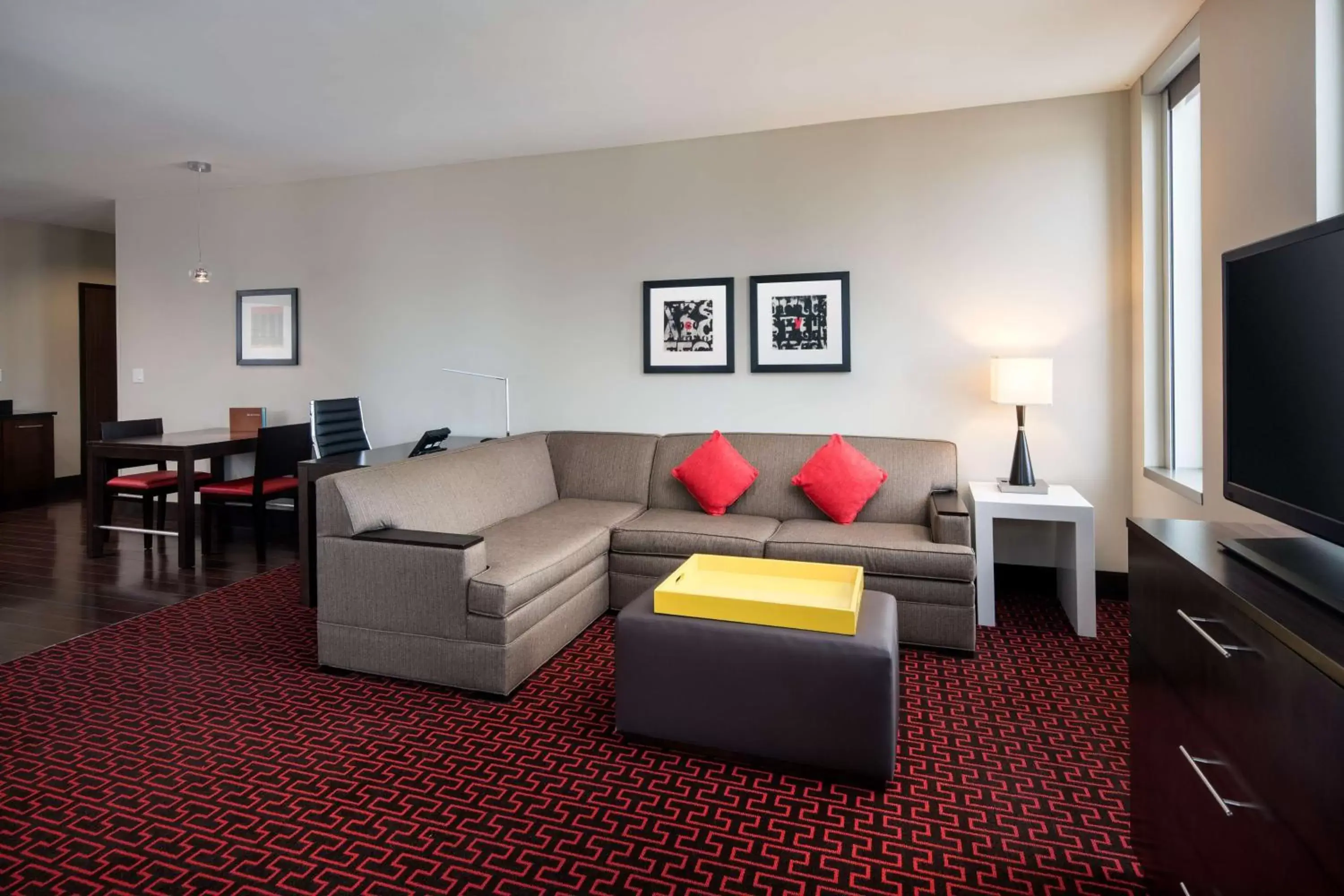 Living room, Seating Area in Homewood Suites- Denver Downtown Convention Center
