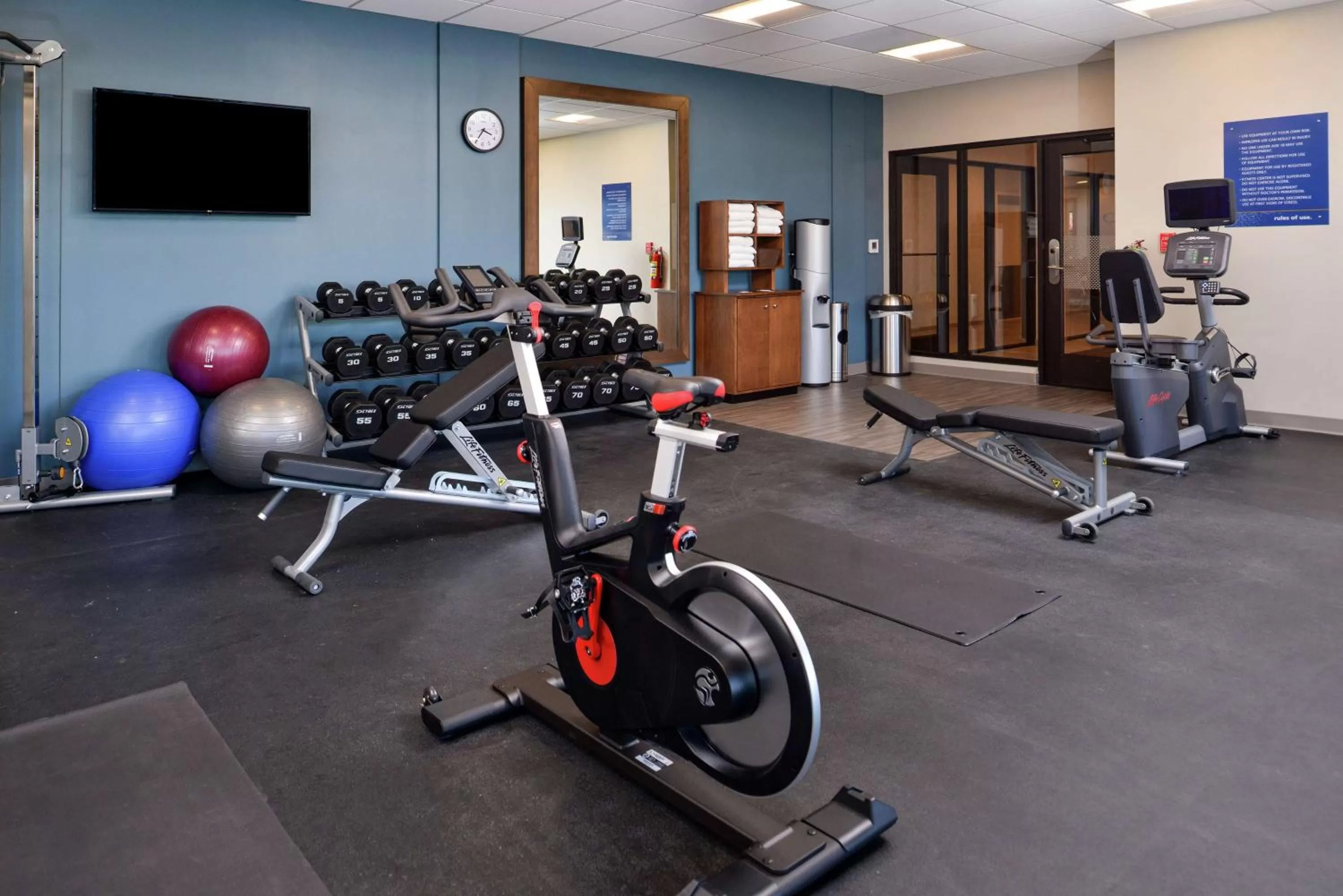 Fitness centre/facilities in Hampton Inn Cedar Falls Downtown, Ia