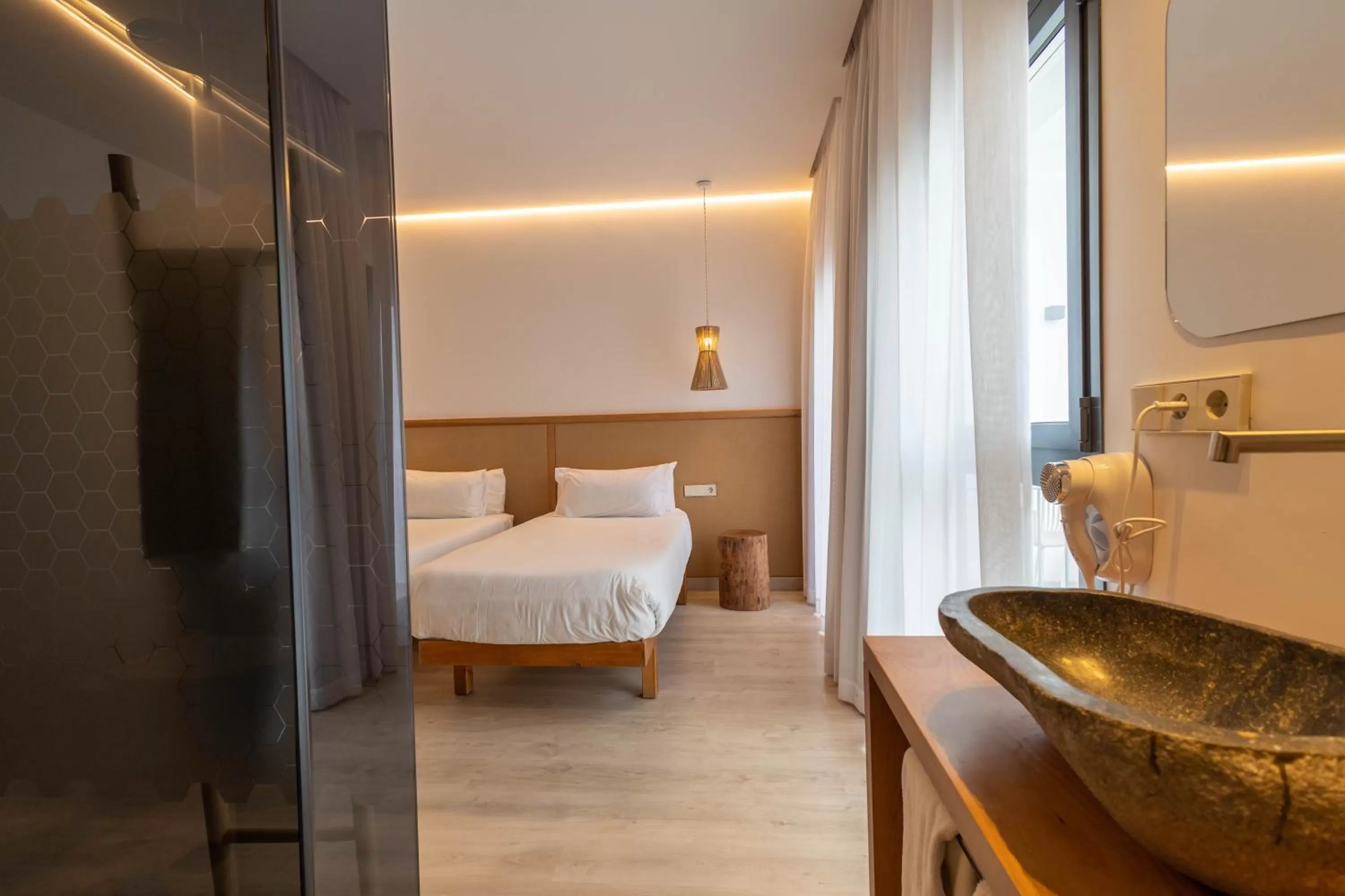 Bedroom, Bathroom in Play Hotel Ibiza - Adults Only