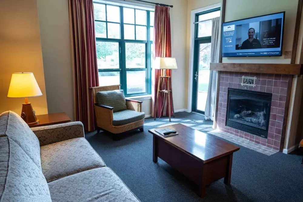 Living room, Seating Area in The Appalachian at Mountain Creek