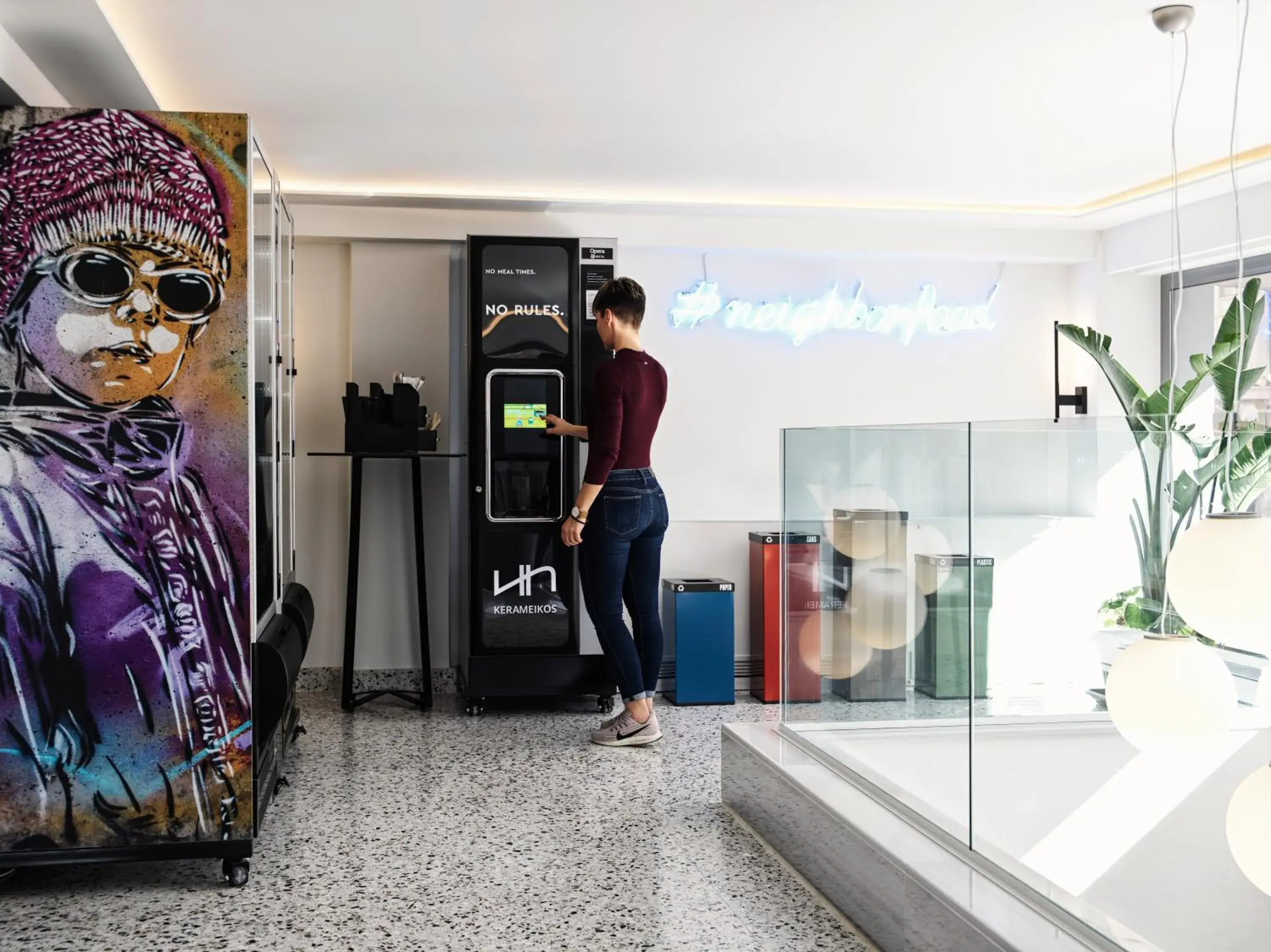 vending machine in NLH KERAMEIKOS - Neighborhood Lifestyle Hotels