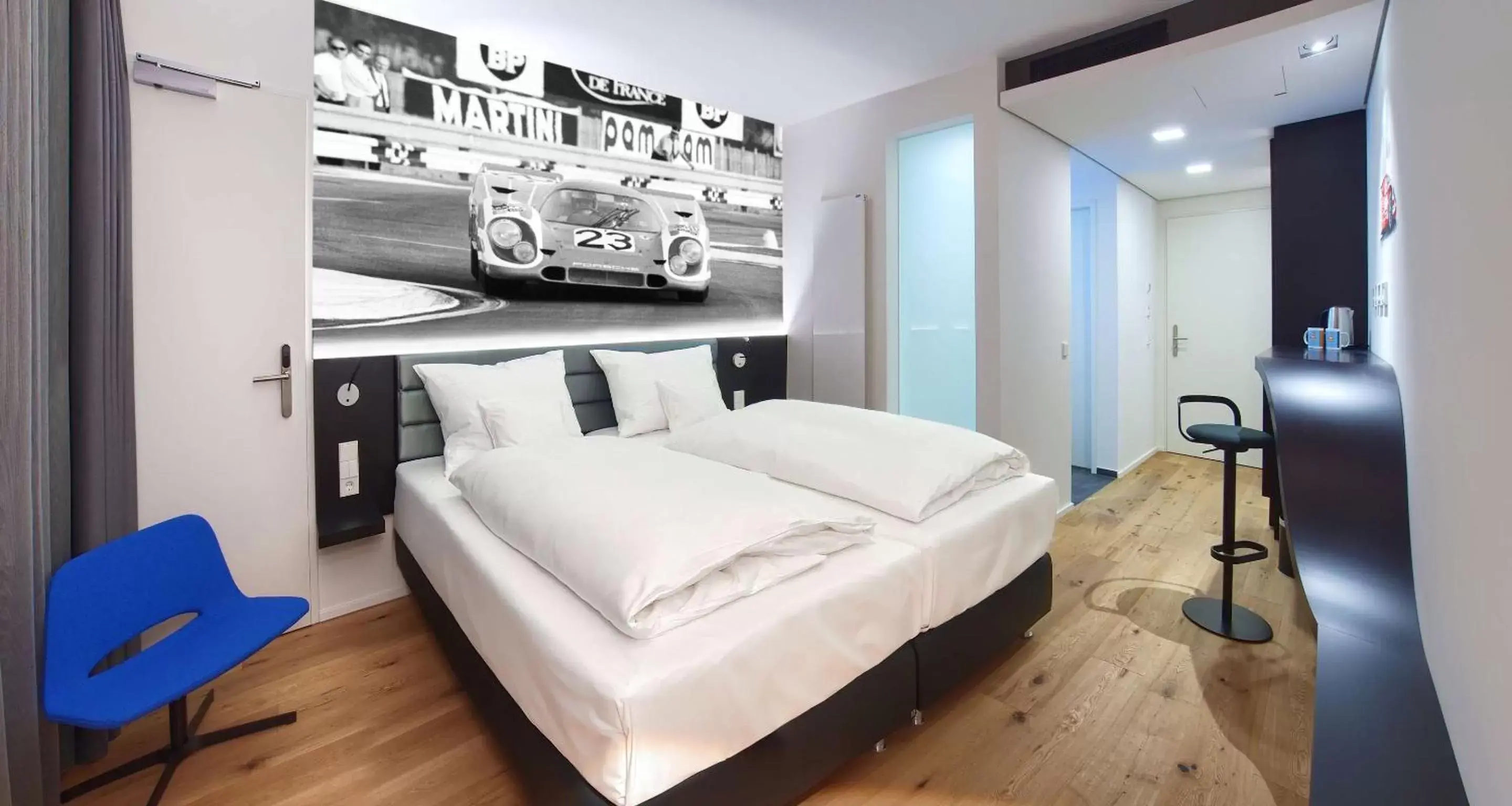 Bedroom, Bed in V8 HOTEL Motorworld Region Stuttgart