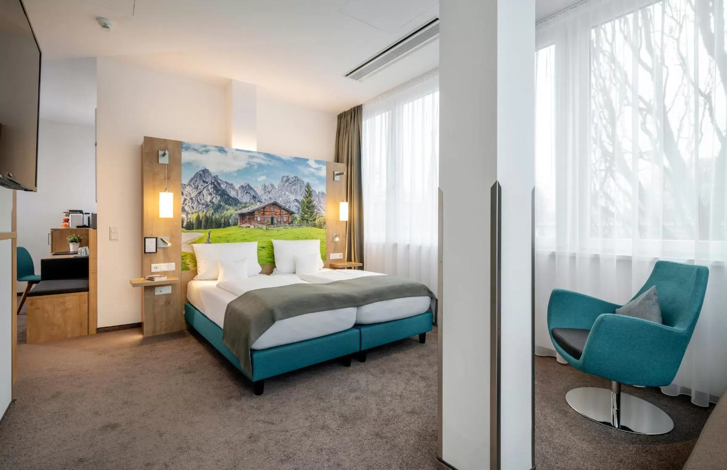 Bed in AVALON Hotel Bad Reichenhall