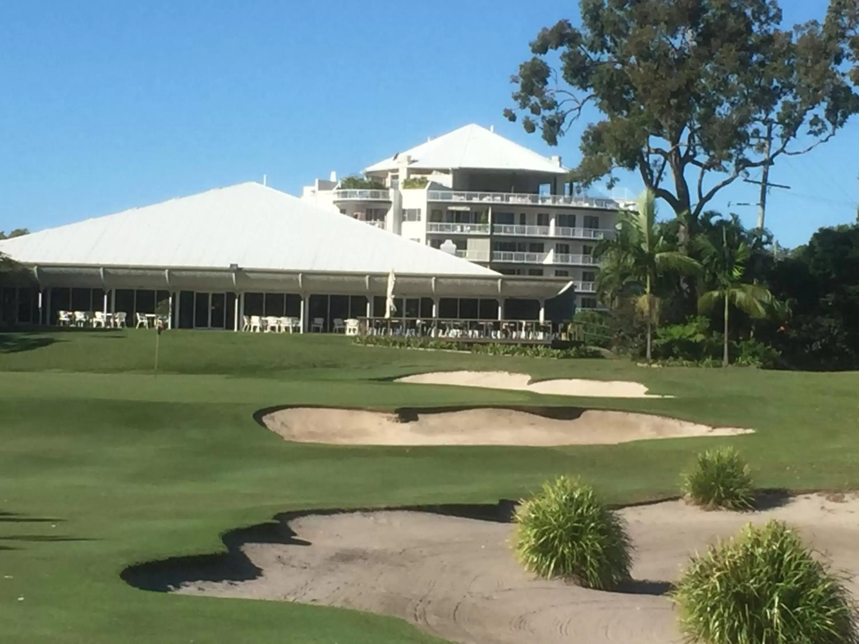 Bird's eye view, Garden in Fairways Golf & Beach Retreat Bribie Island