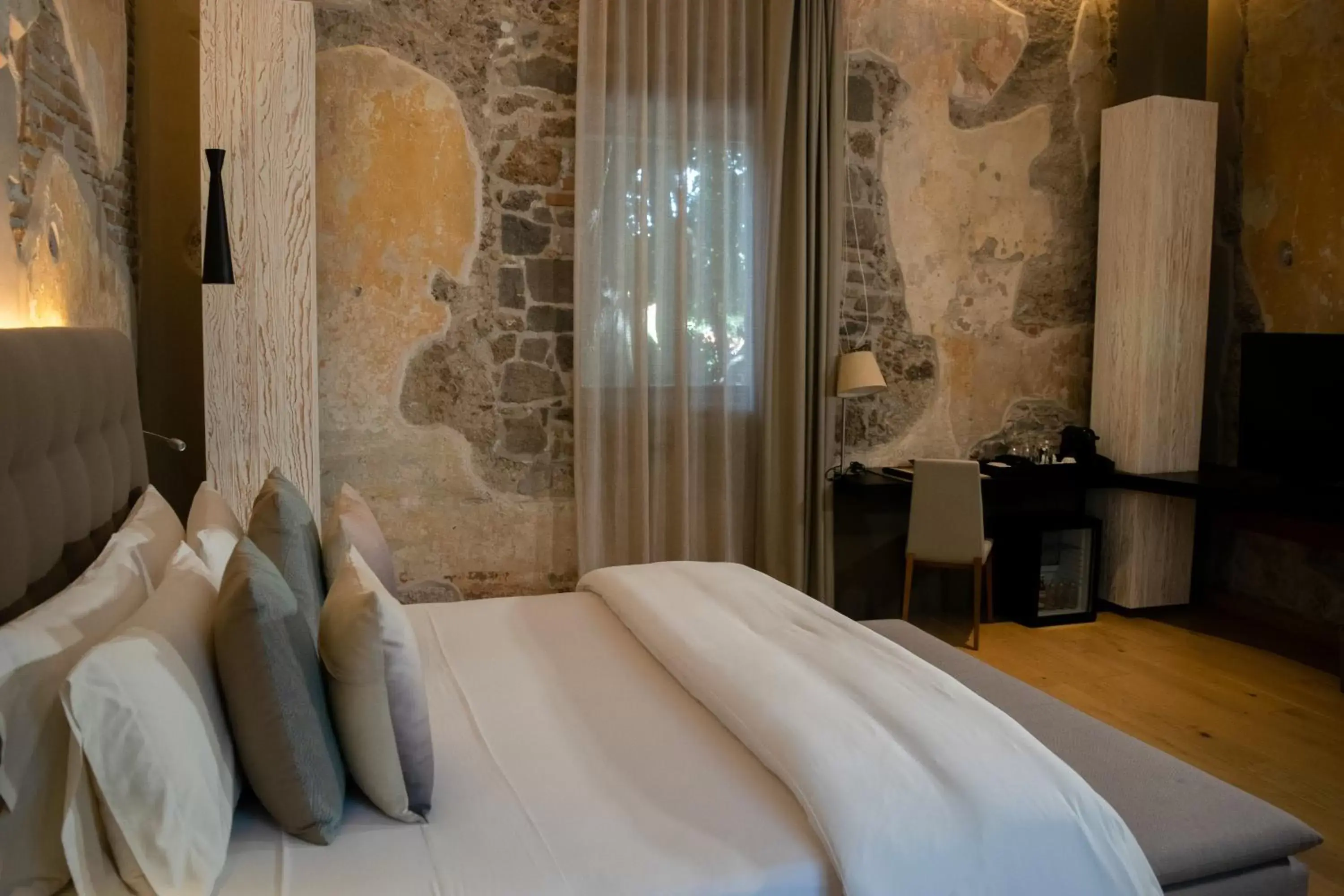 Bed in Cartesiano Boutique & Wellness Hotel