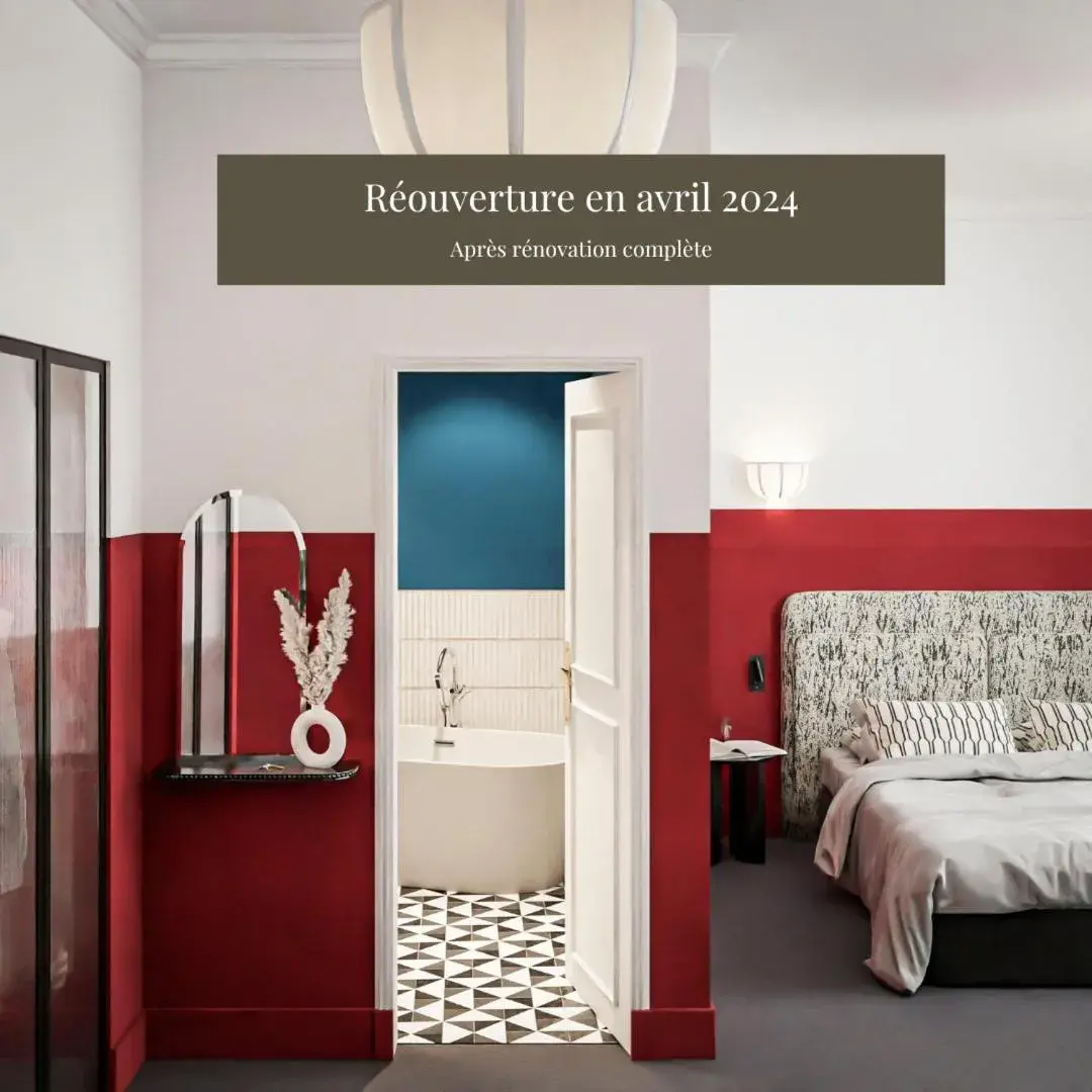 Bedroom, Floor Plan in Najeti Hotel de la Poste