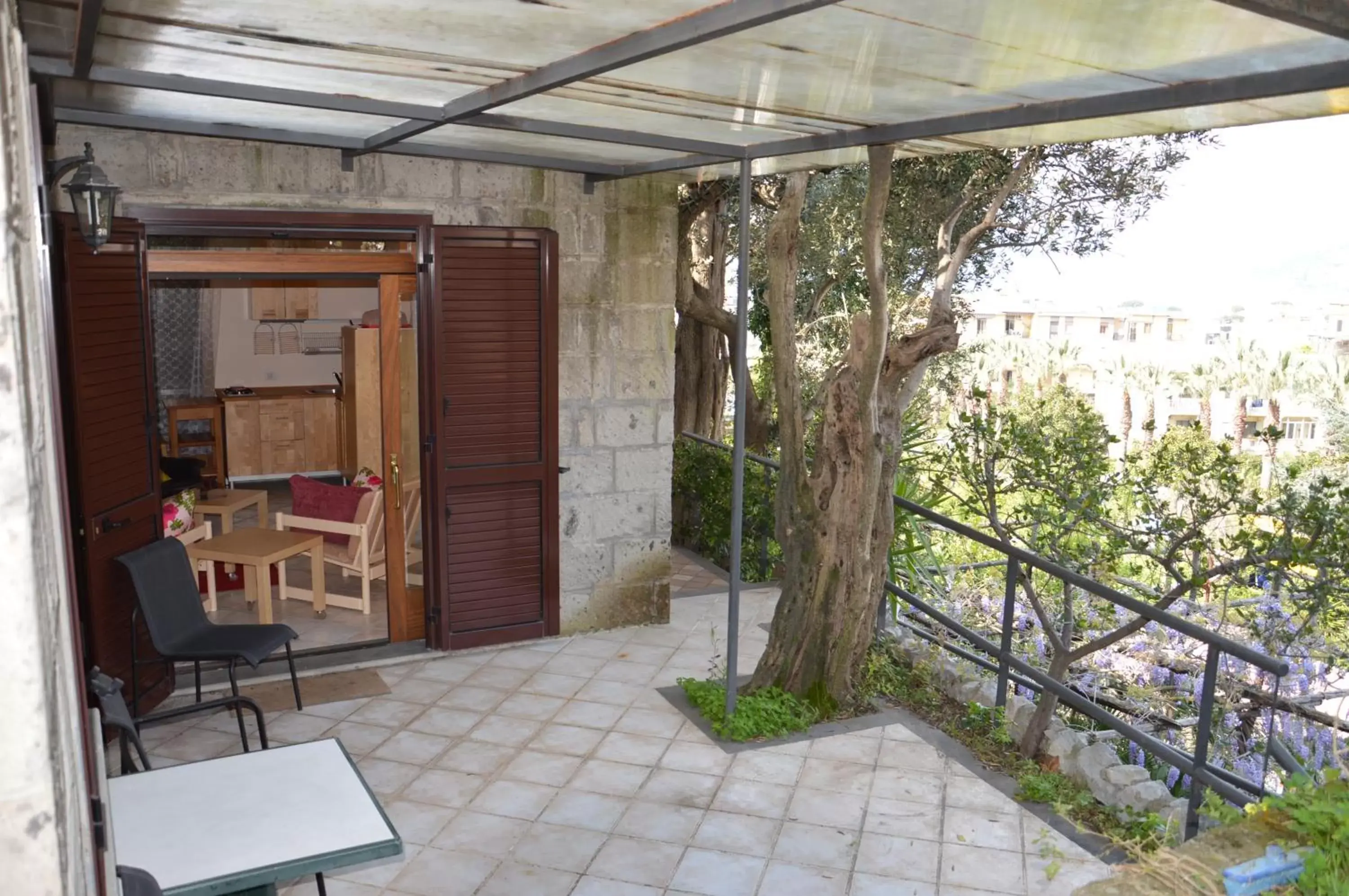 Patio in Hotel Cristina