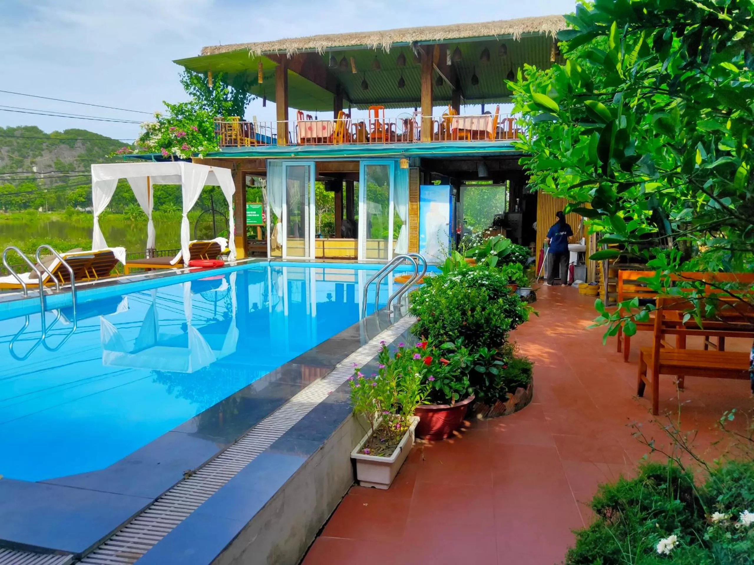 Swimming pool in Tam Coc Wonderland Bungalow