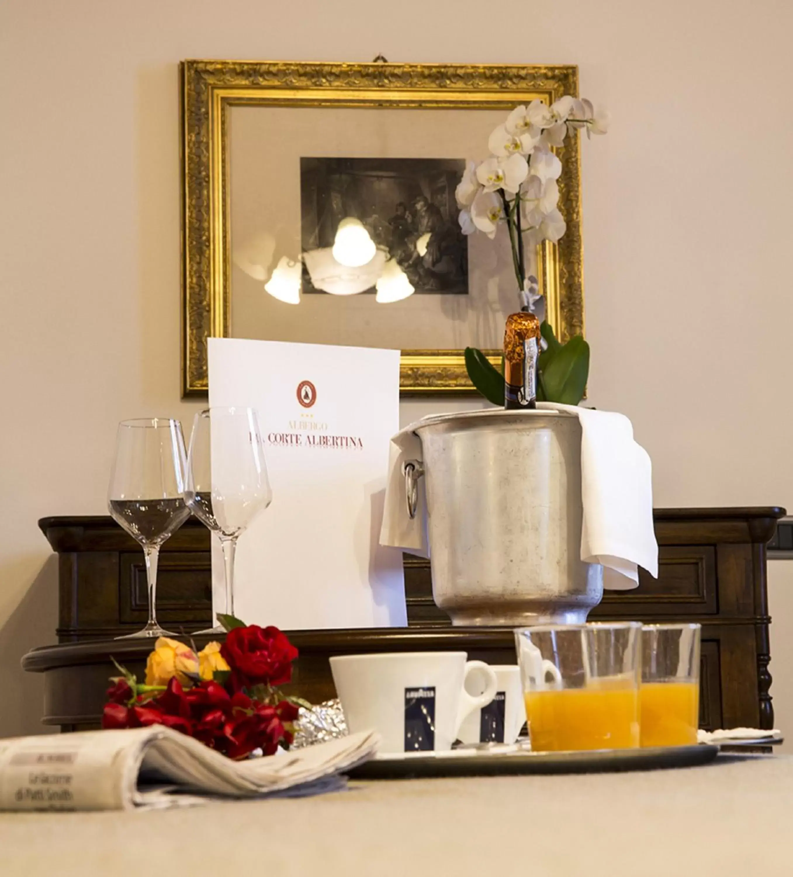 Food close-up in Albergo La Corte Albertina Food close-up in Albergo La Corte Albertina