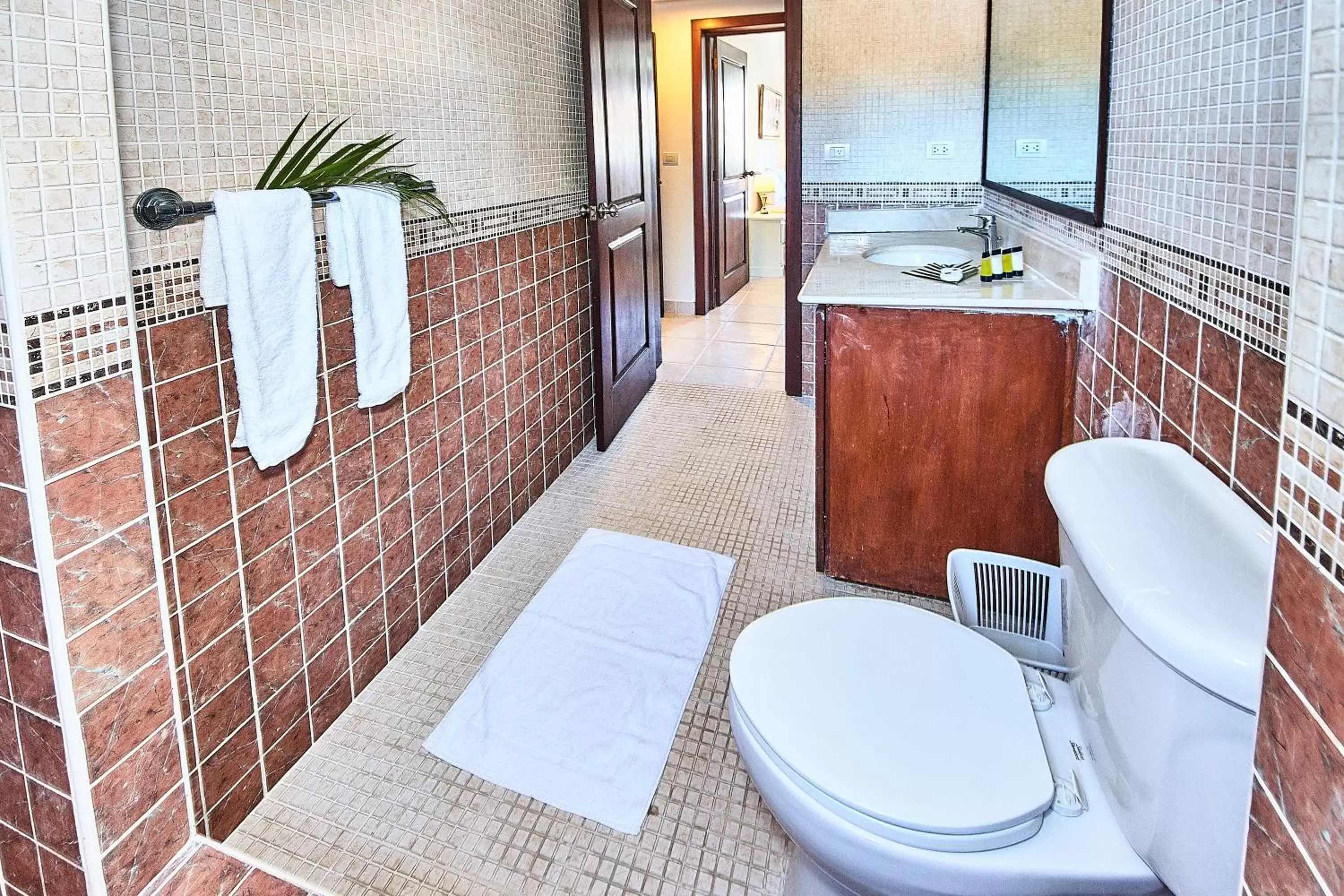 Toilet, Bathroom in Flor del Mar Condo Punta Cana Beachfront