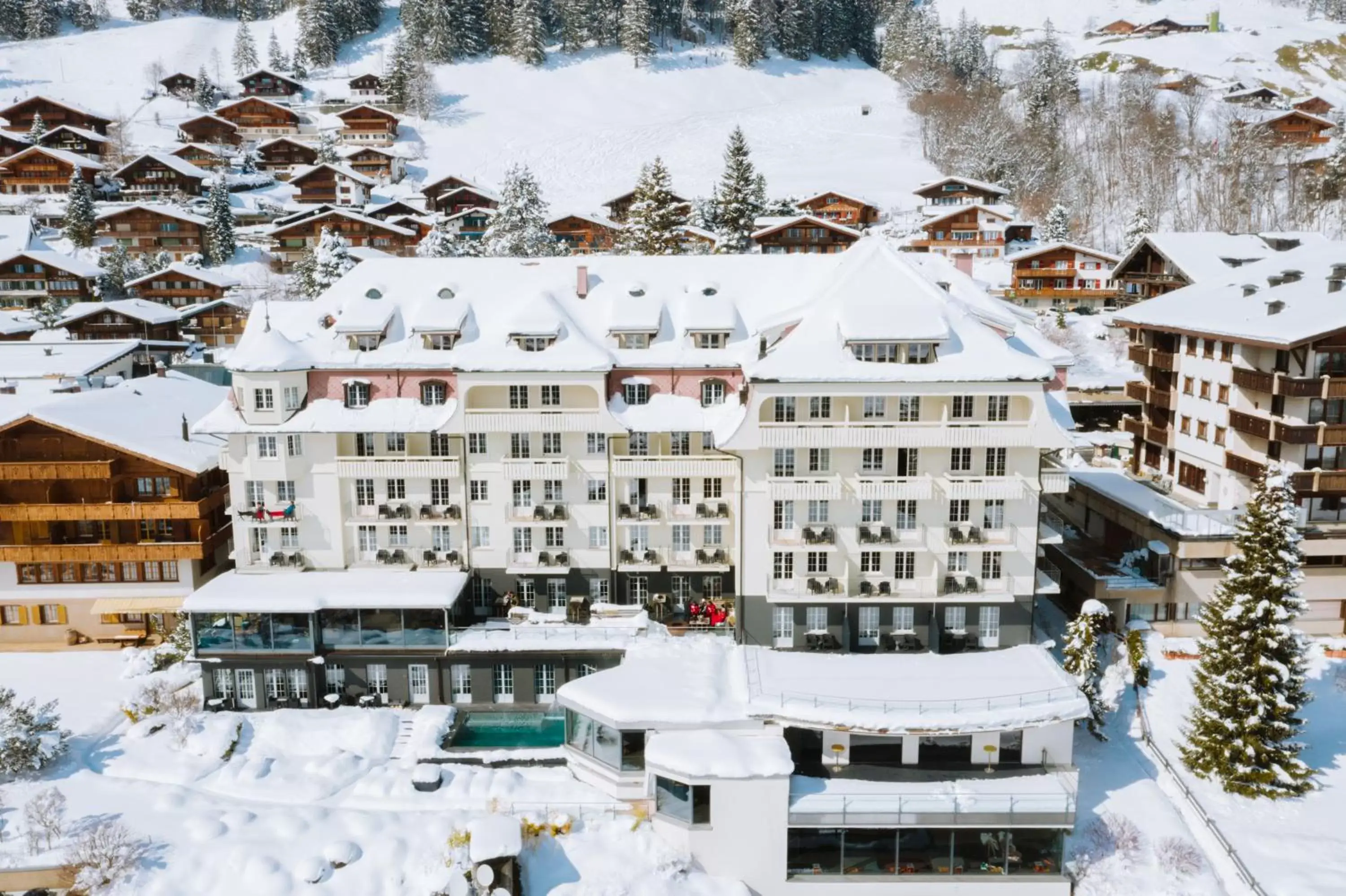 Property building, Winter in The Cambrian