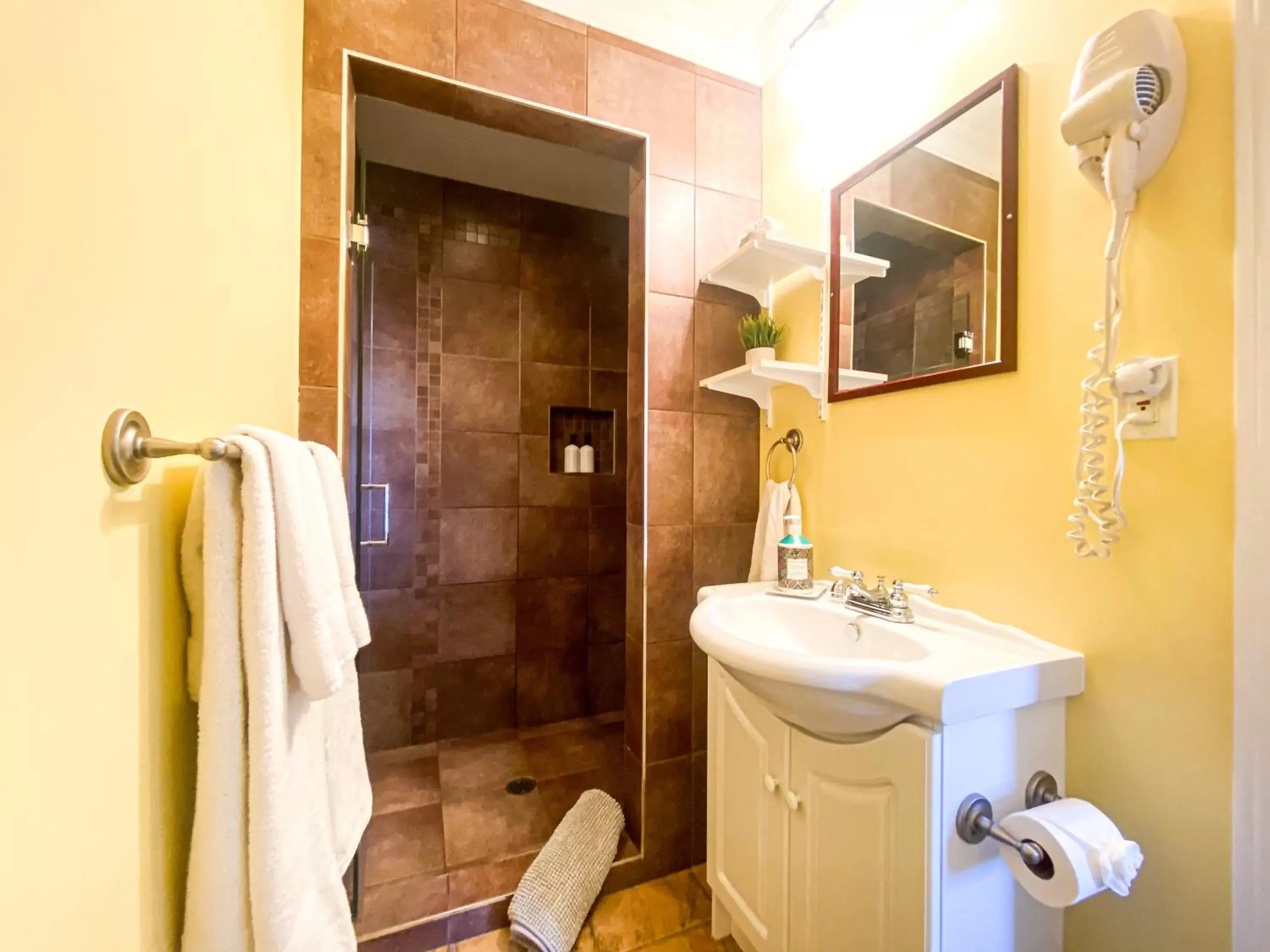 Shower, Bathroom in Sea Breeze Bed & Breakfast and RV Park