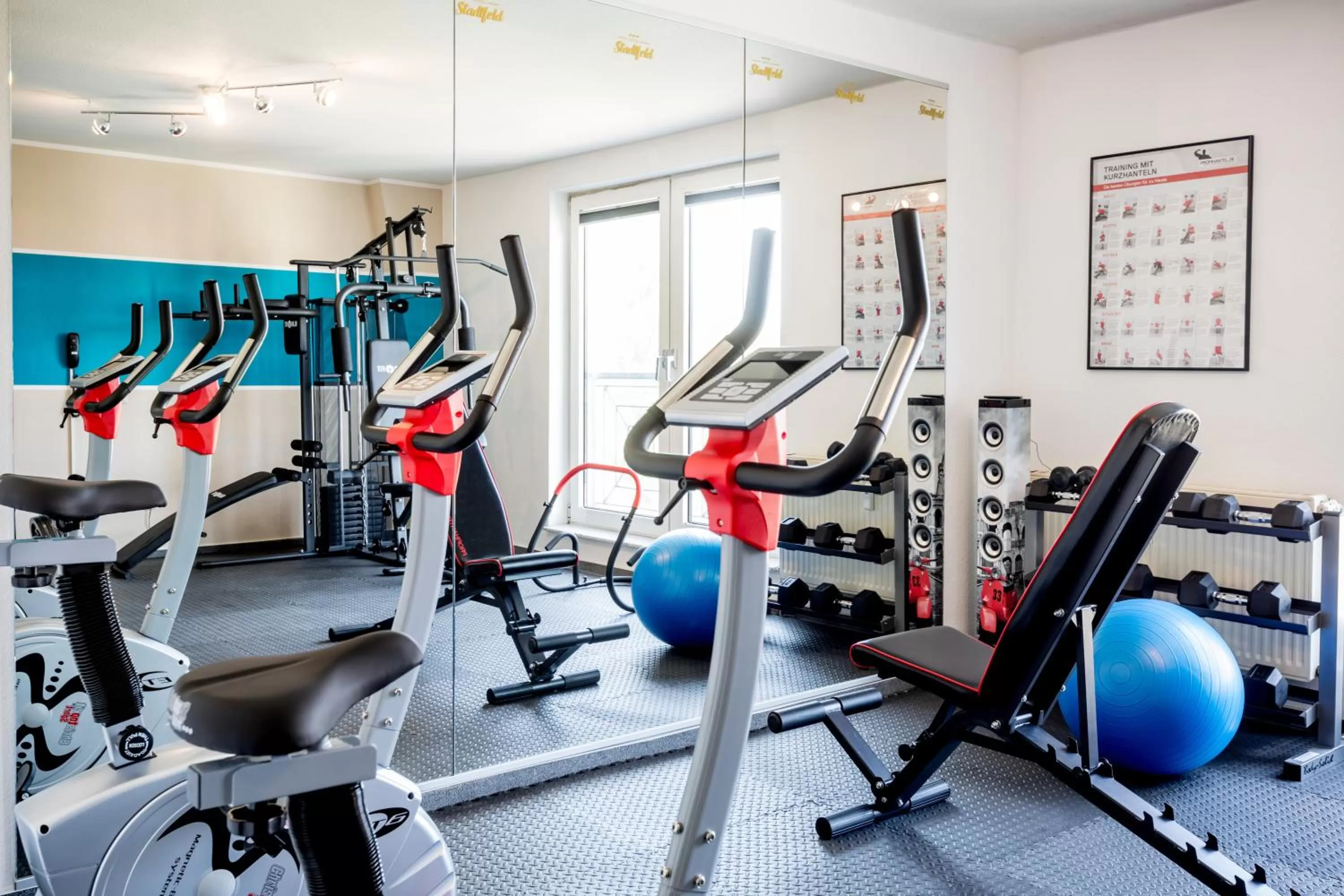 Fitness centre/facilities in Hotel Stadtfeld