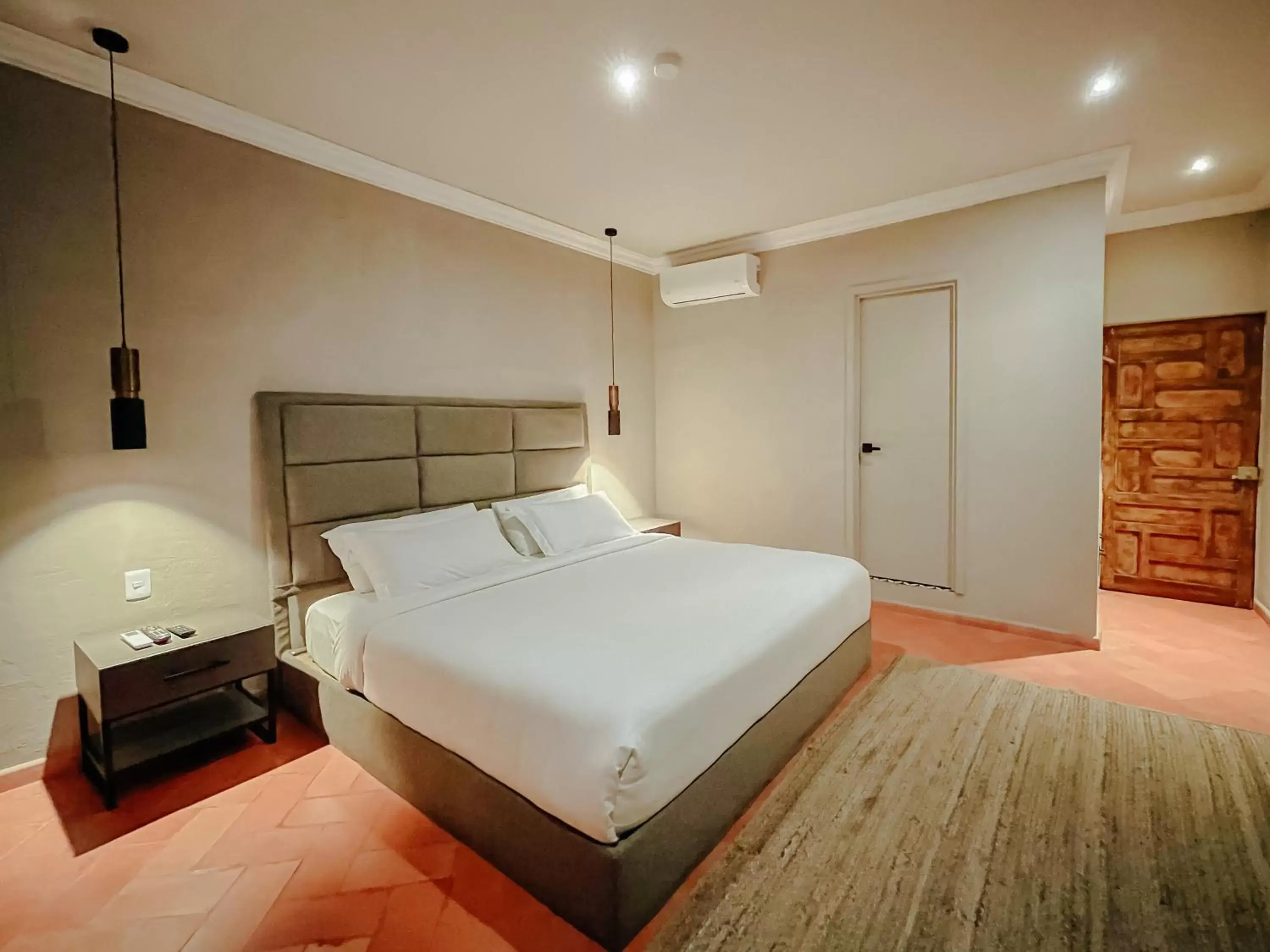 Bed in Mikaella Hotel
