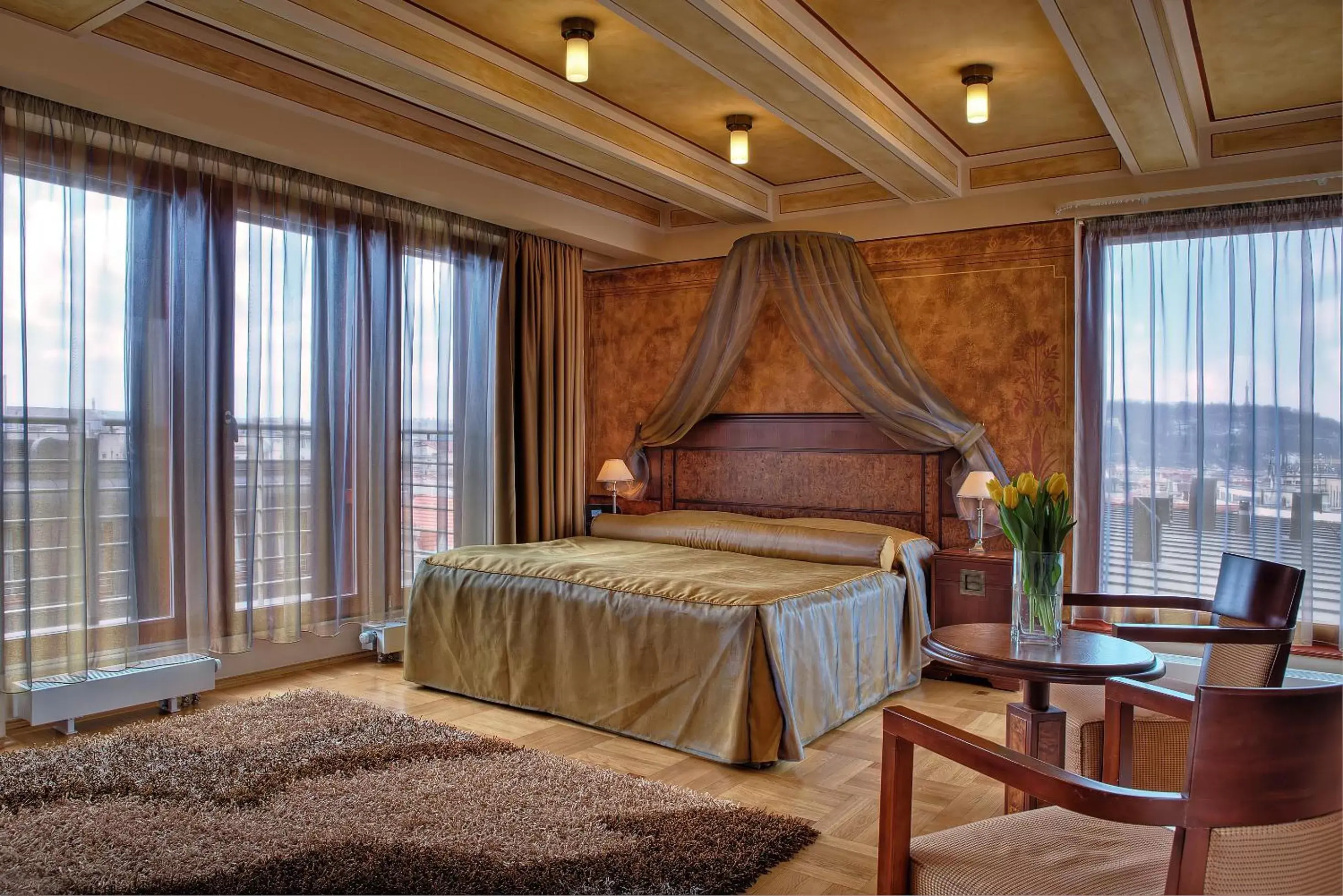 One-Bedroom Suite with City View in Majestic Plaza Hotel Prague