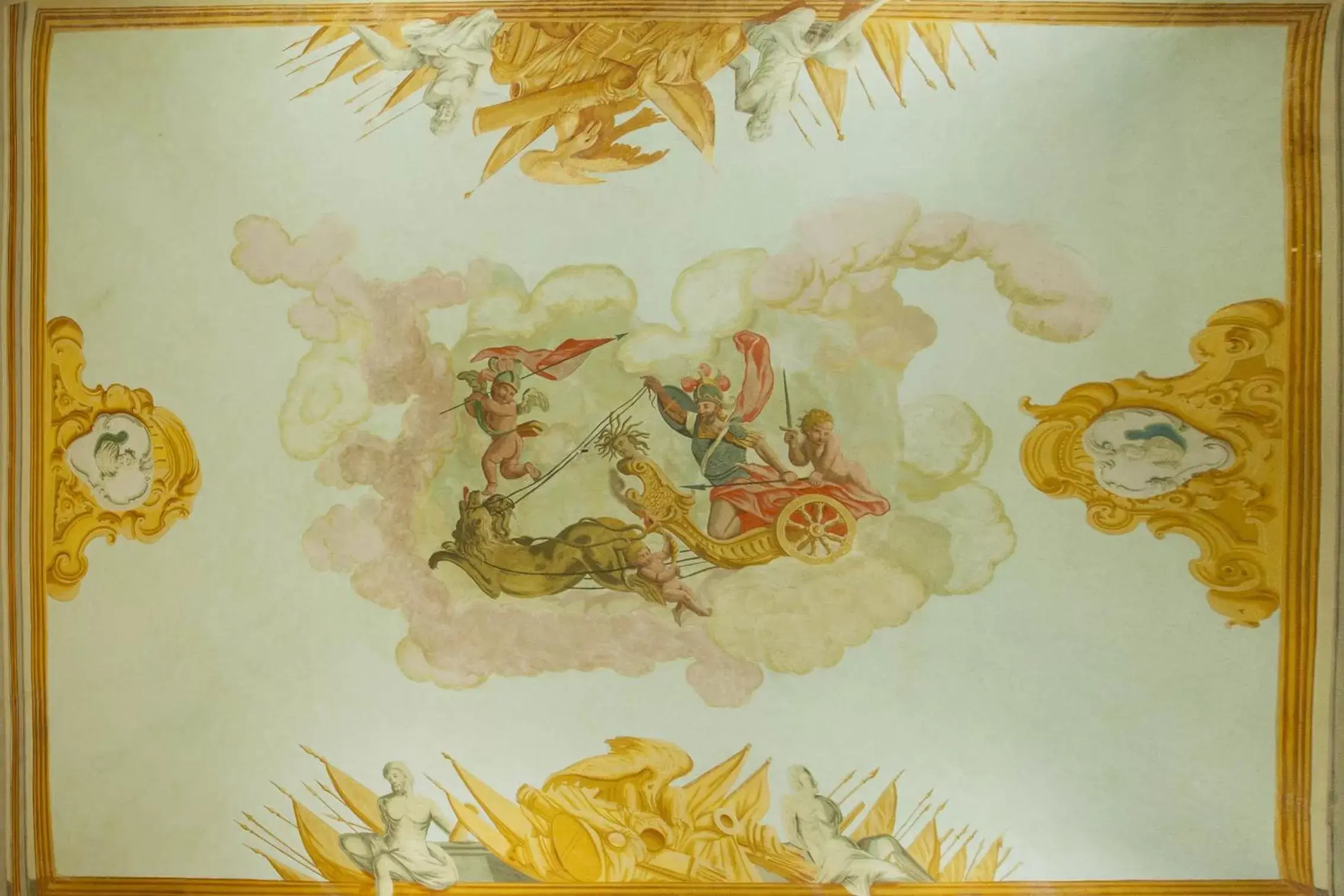 Decorative detail, Bird's-eye View in Palazzo Carletti