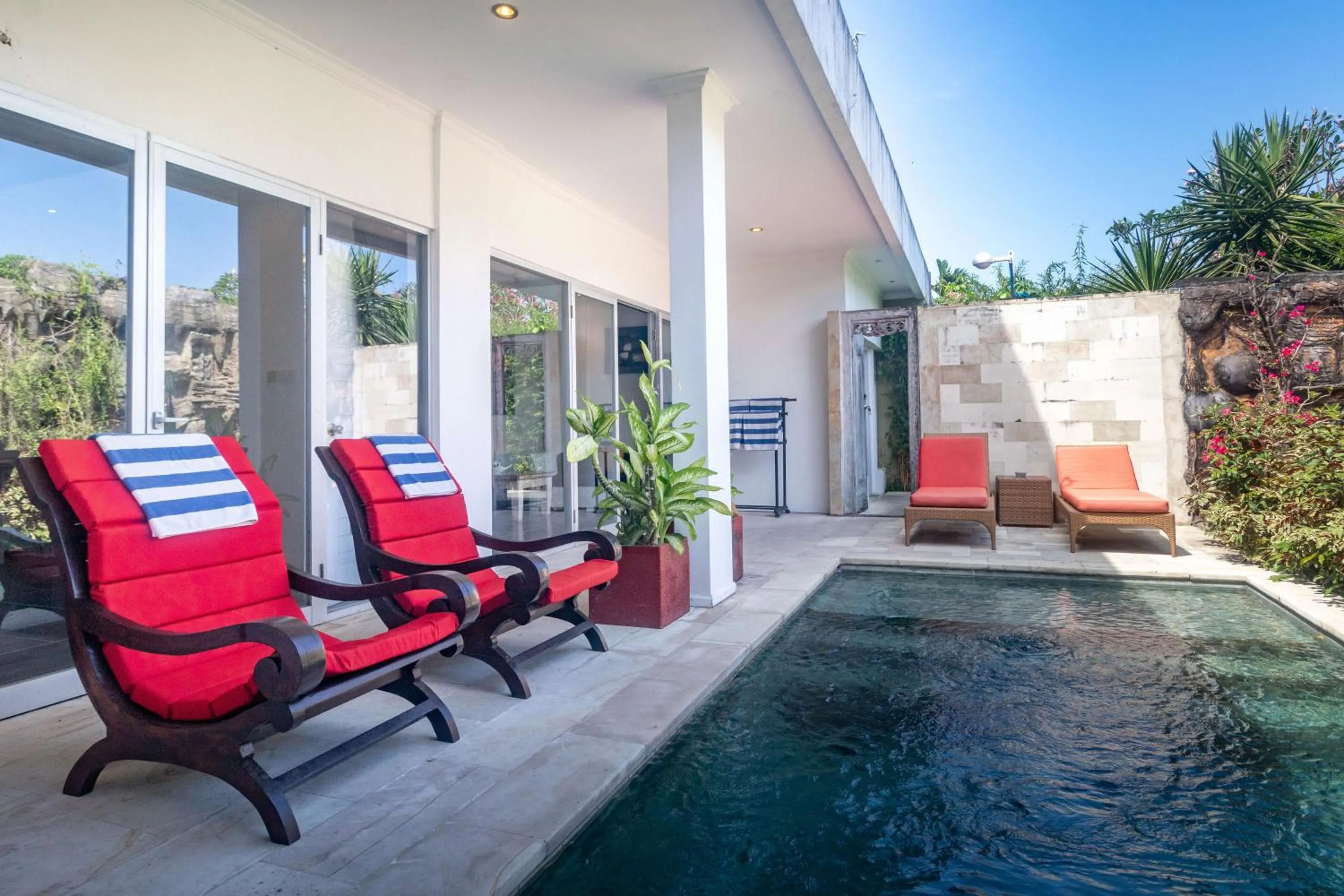 Swimming pool in Aleesha Villas and Suites