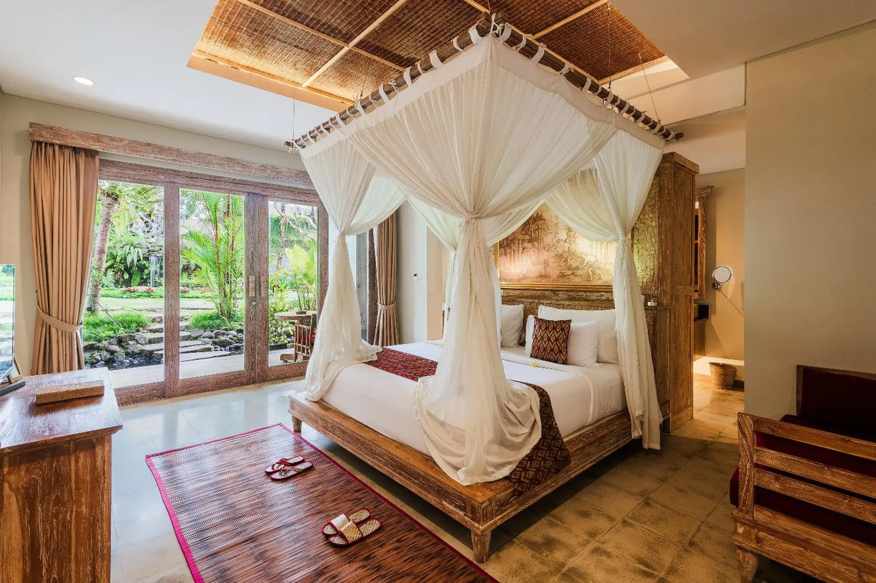 Bed in The Udaya Resorts and Spa