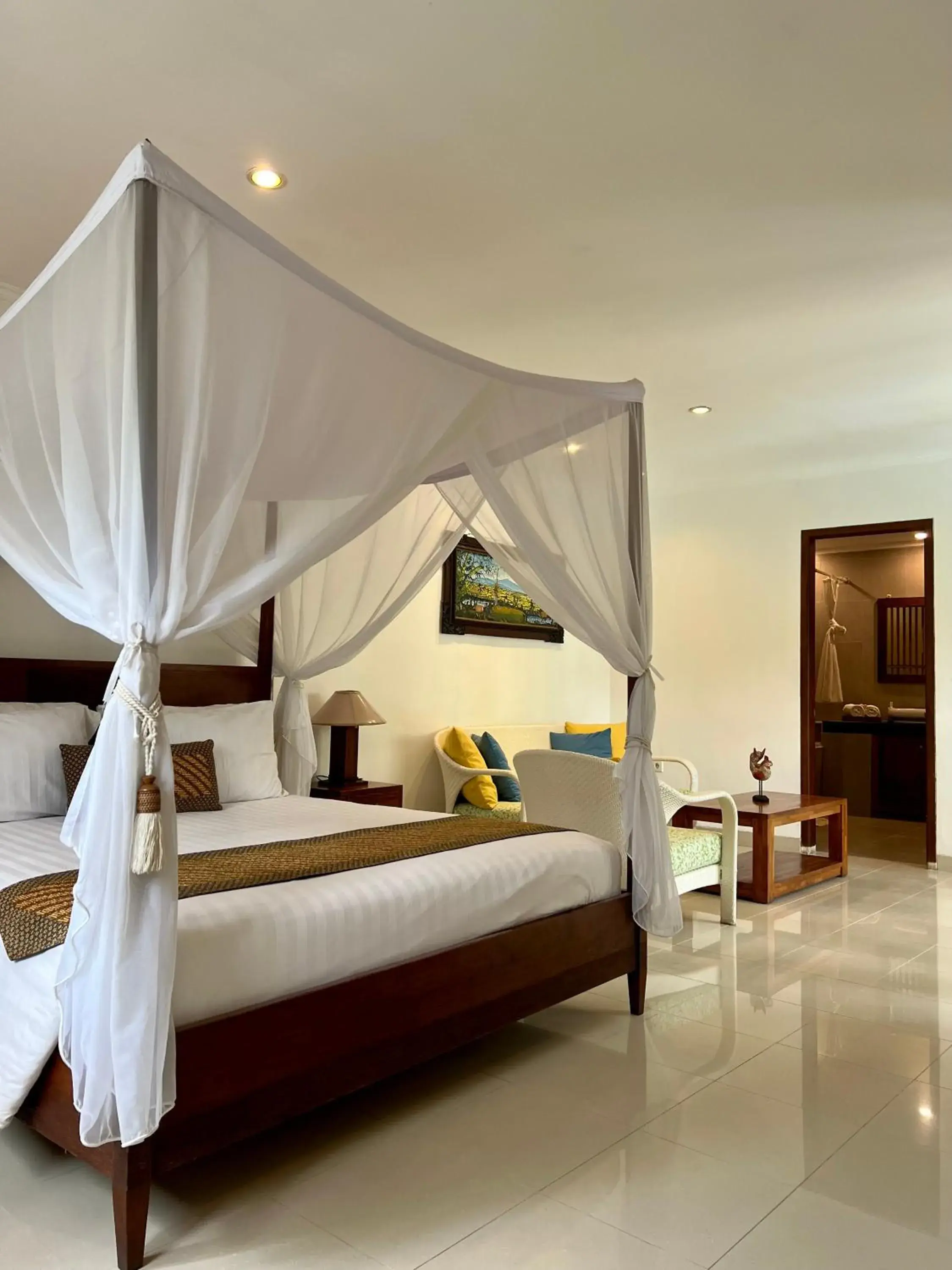 Bed in Villa Puriartha Ubud - CHSE Certified