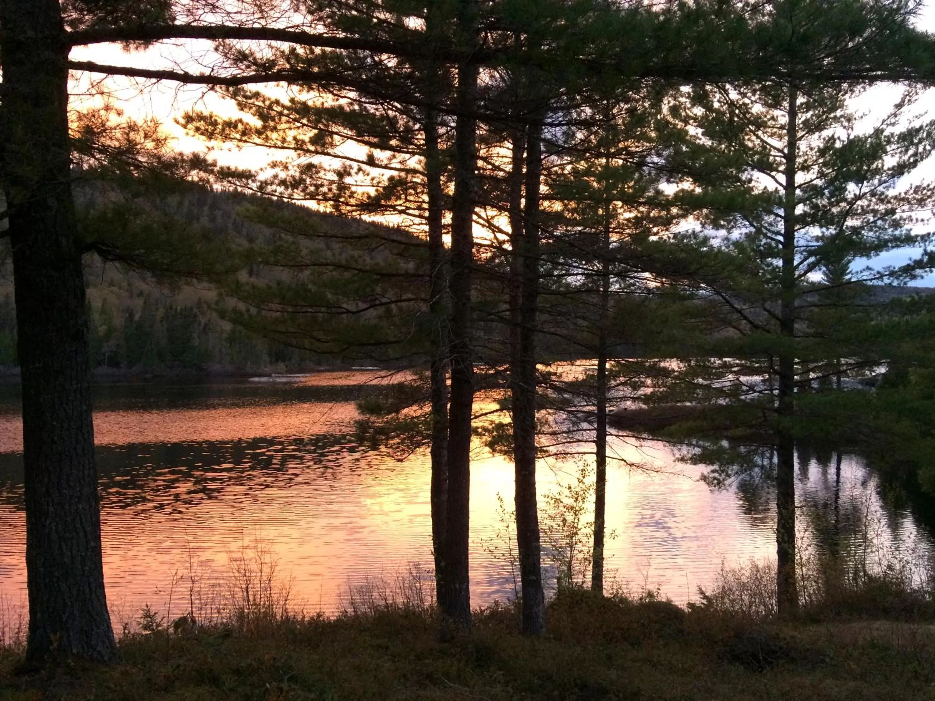 Lake view in Auberge La Tanière