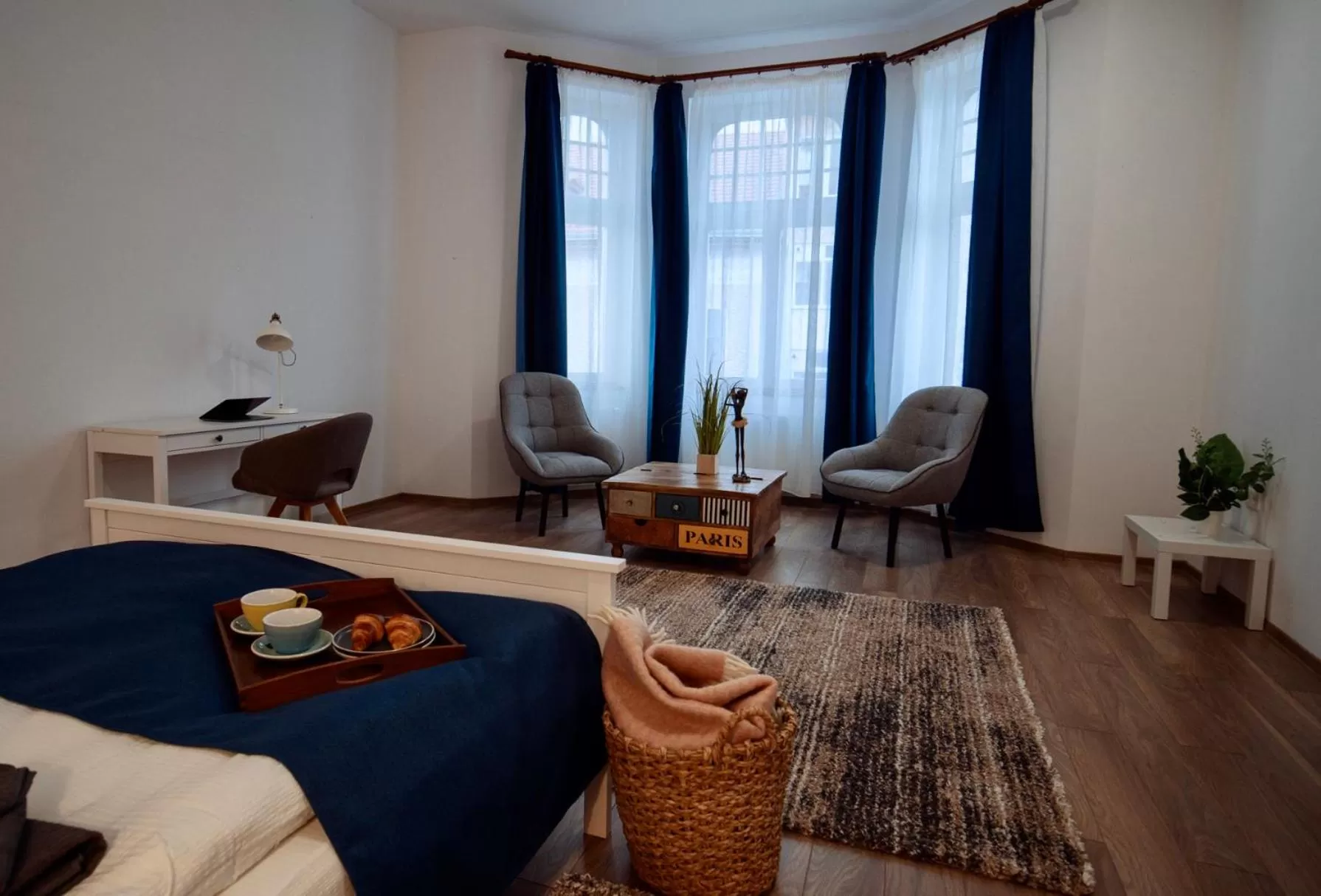 Bed in Zakarias Apartments