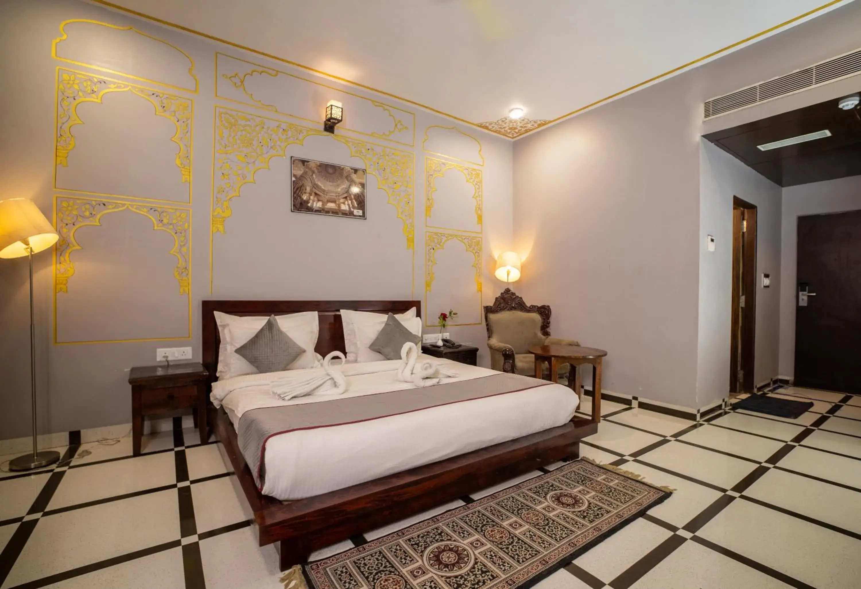 Photo of the whole room, Bed in Hotel Laxmi Niwas - A Heritage Retreat Photo of the whole room, Bed in Hotel Laxmi Niwas - A Heritage Retreat