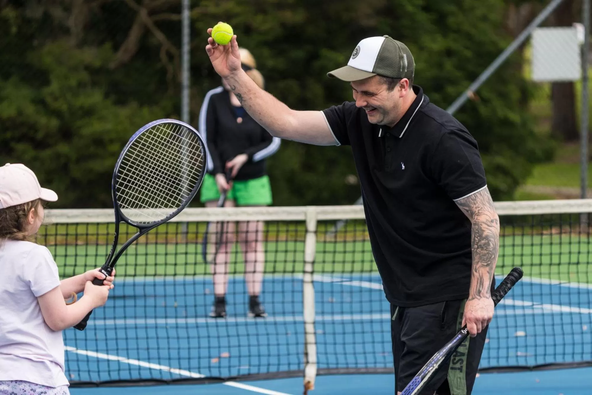 Tennis court in Tall Timbers Tasmania
