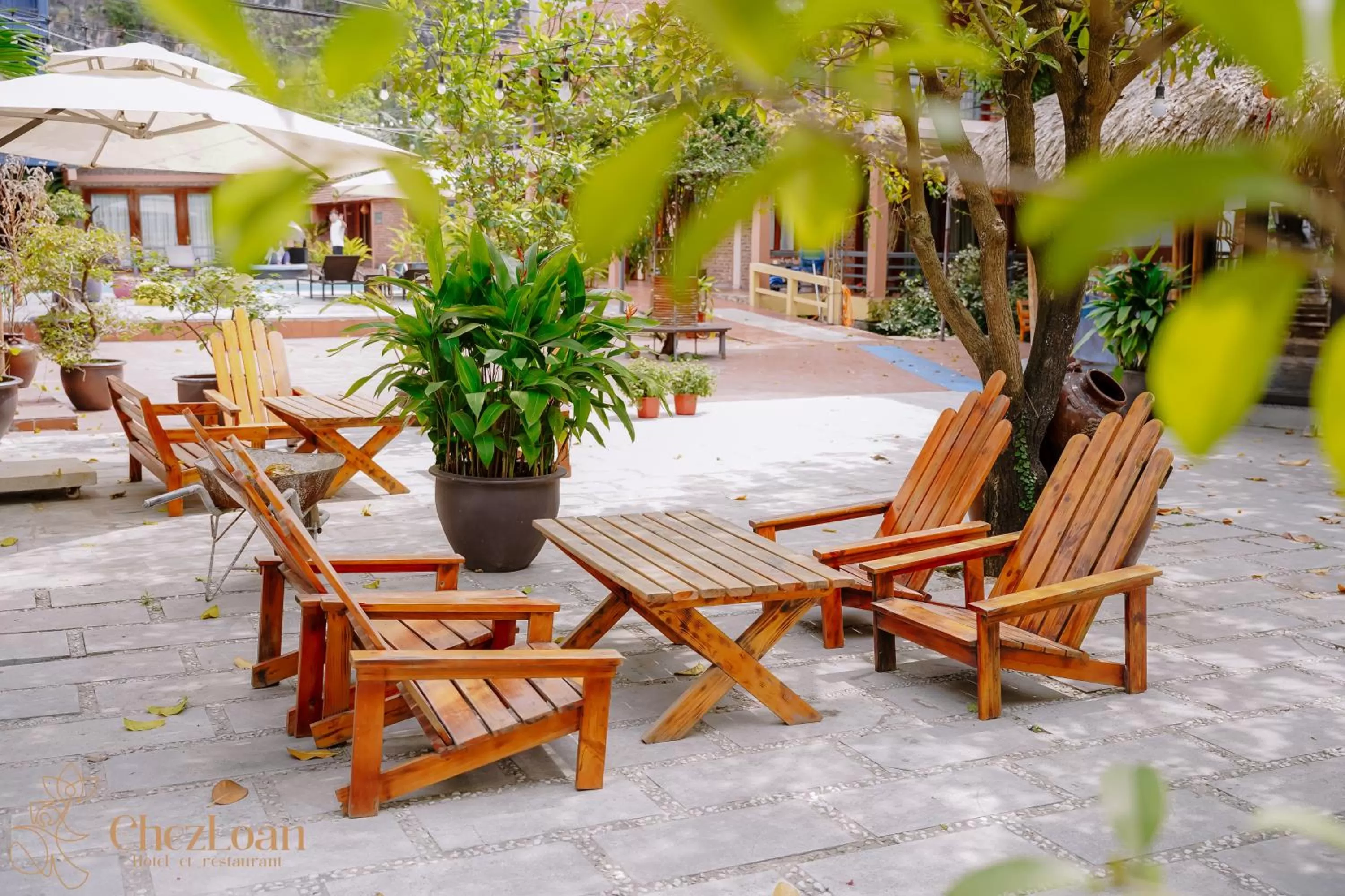 Garden in Chez Loan Hotel