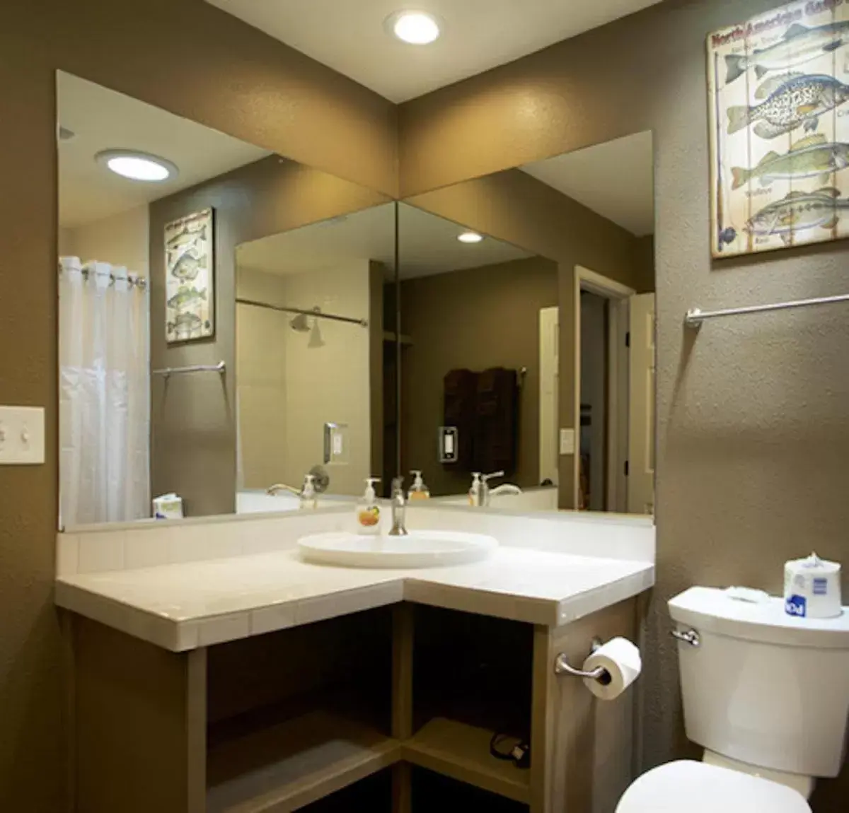 Bathroom in Silver Pines Lodge