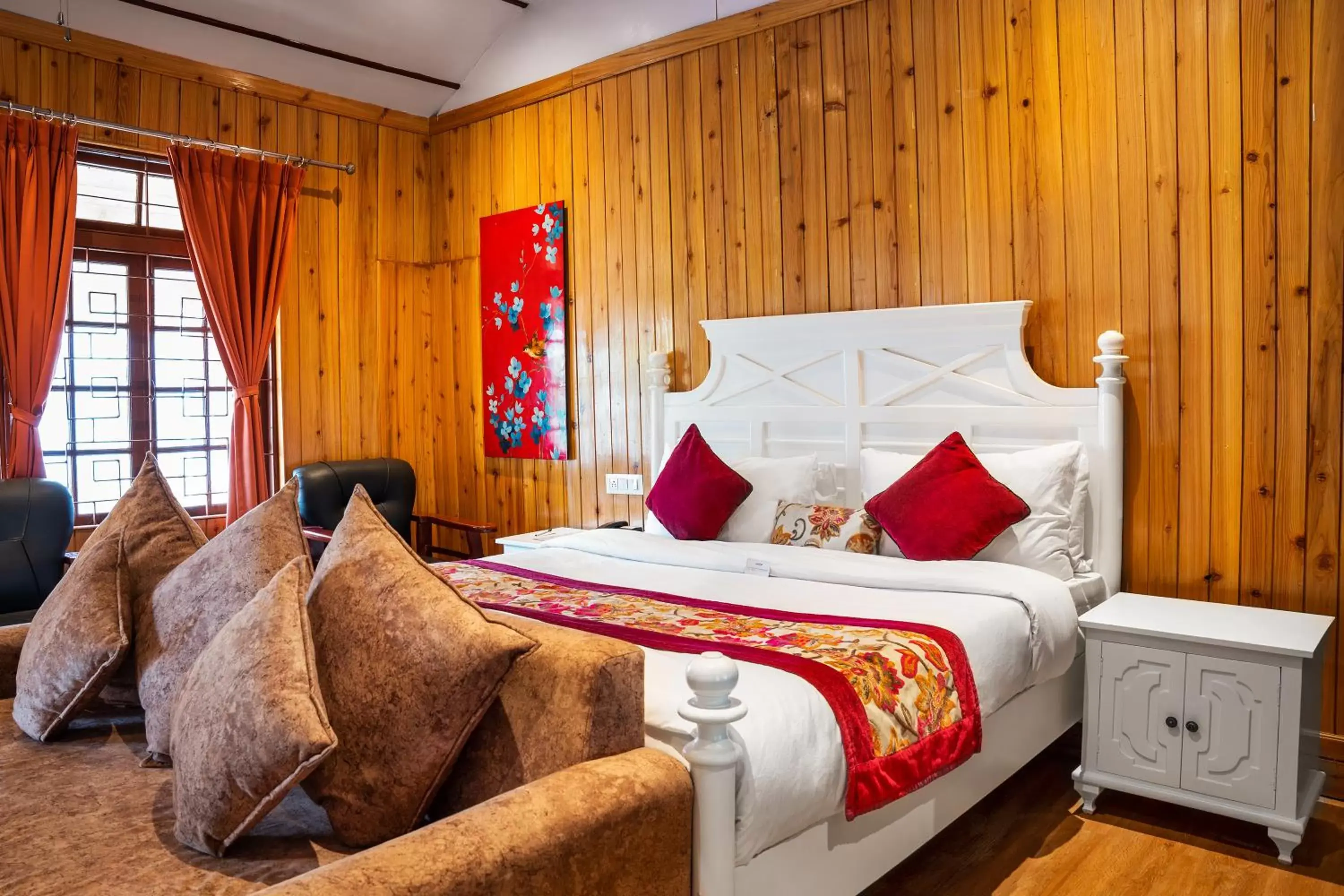 Bed in Summit Barsana Resort & Spa